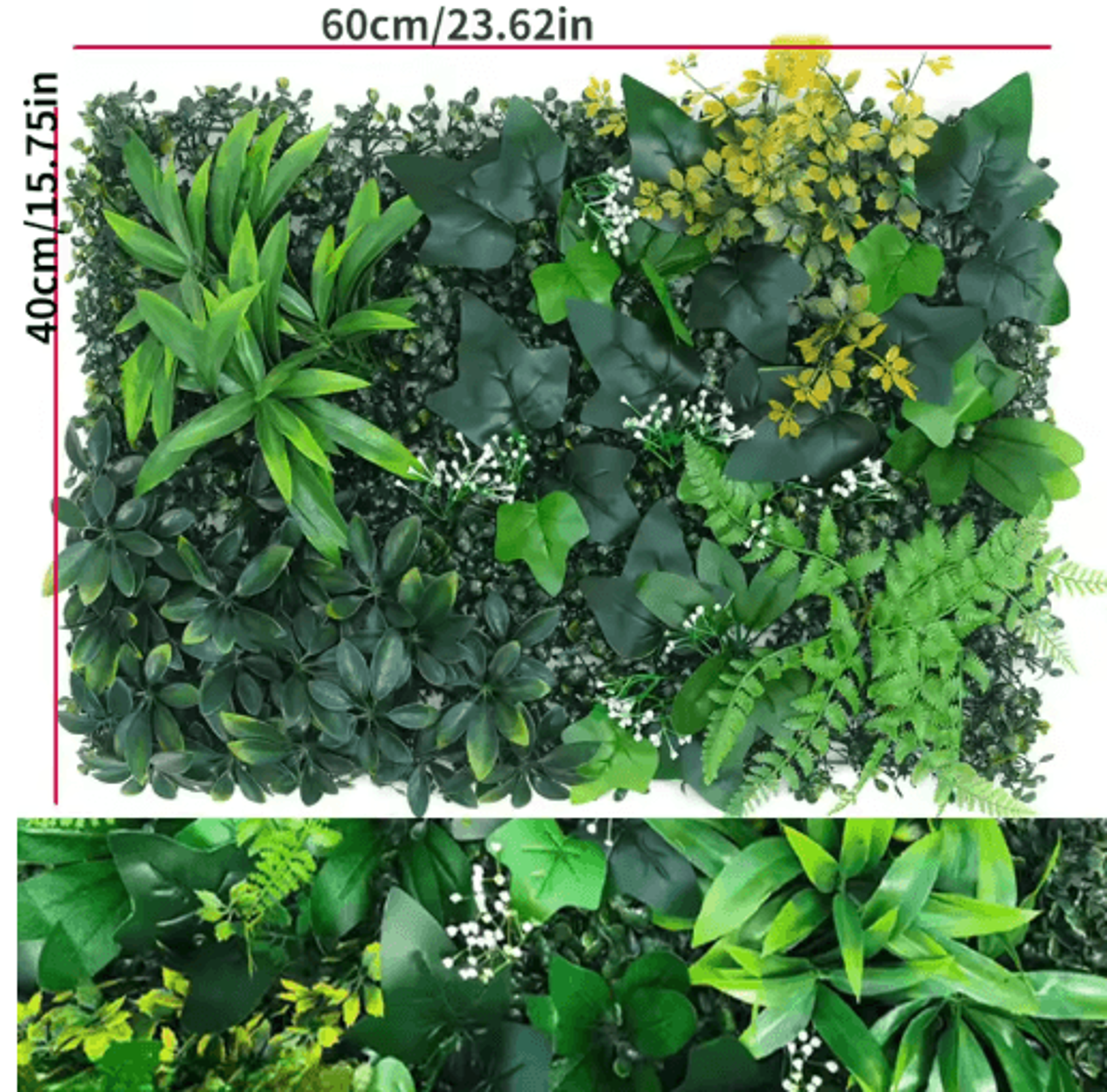 Artificial Grass Wall Panel  Boxwood Hedge For Vertical Garden  Greenery Wall Decor 1