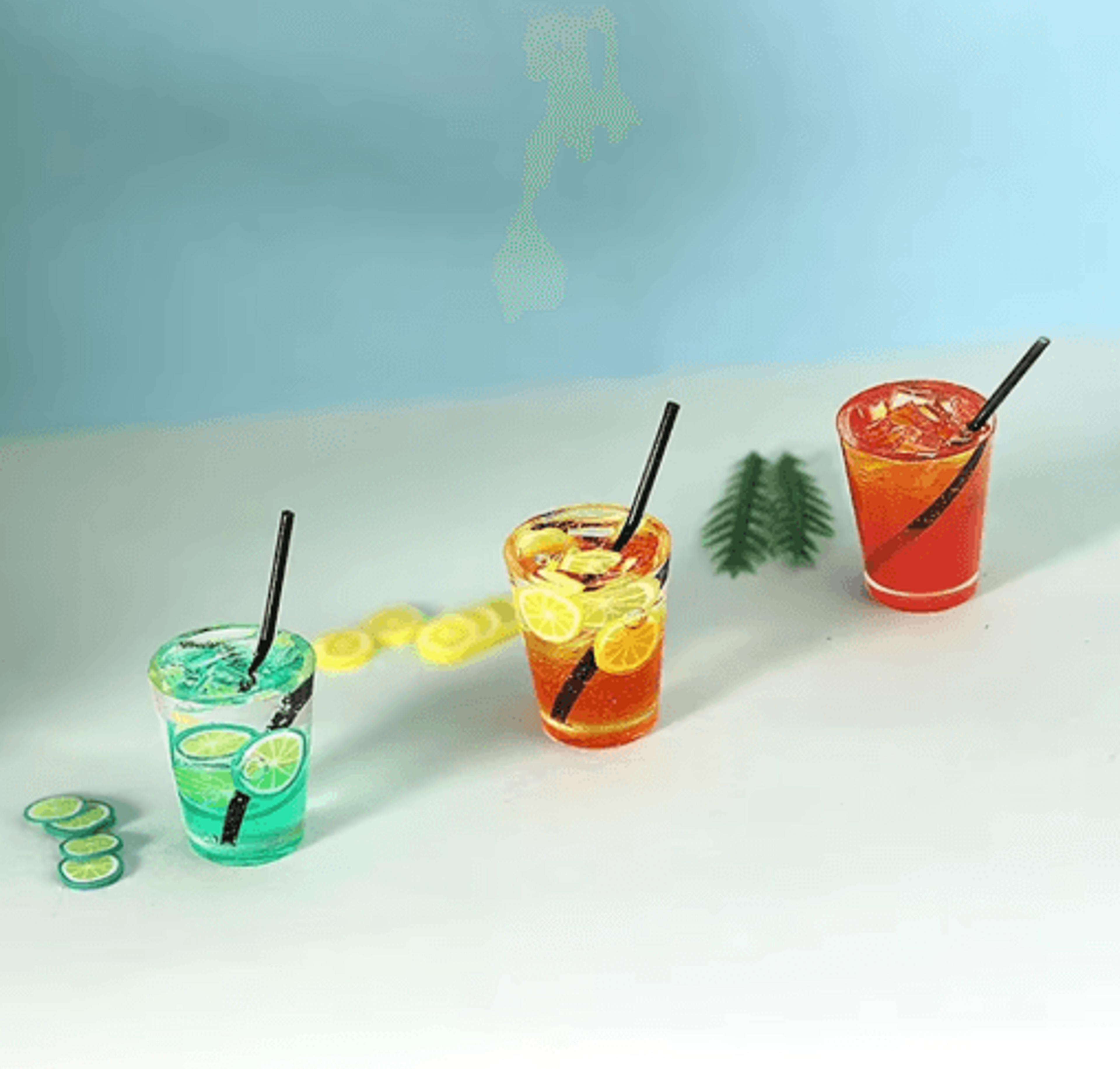 Miniature Cocktail Drink Set Dollhouse Bar Accessories For 16  112 Scale Decor 3