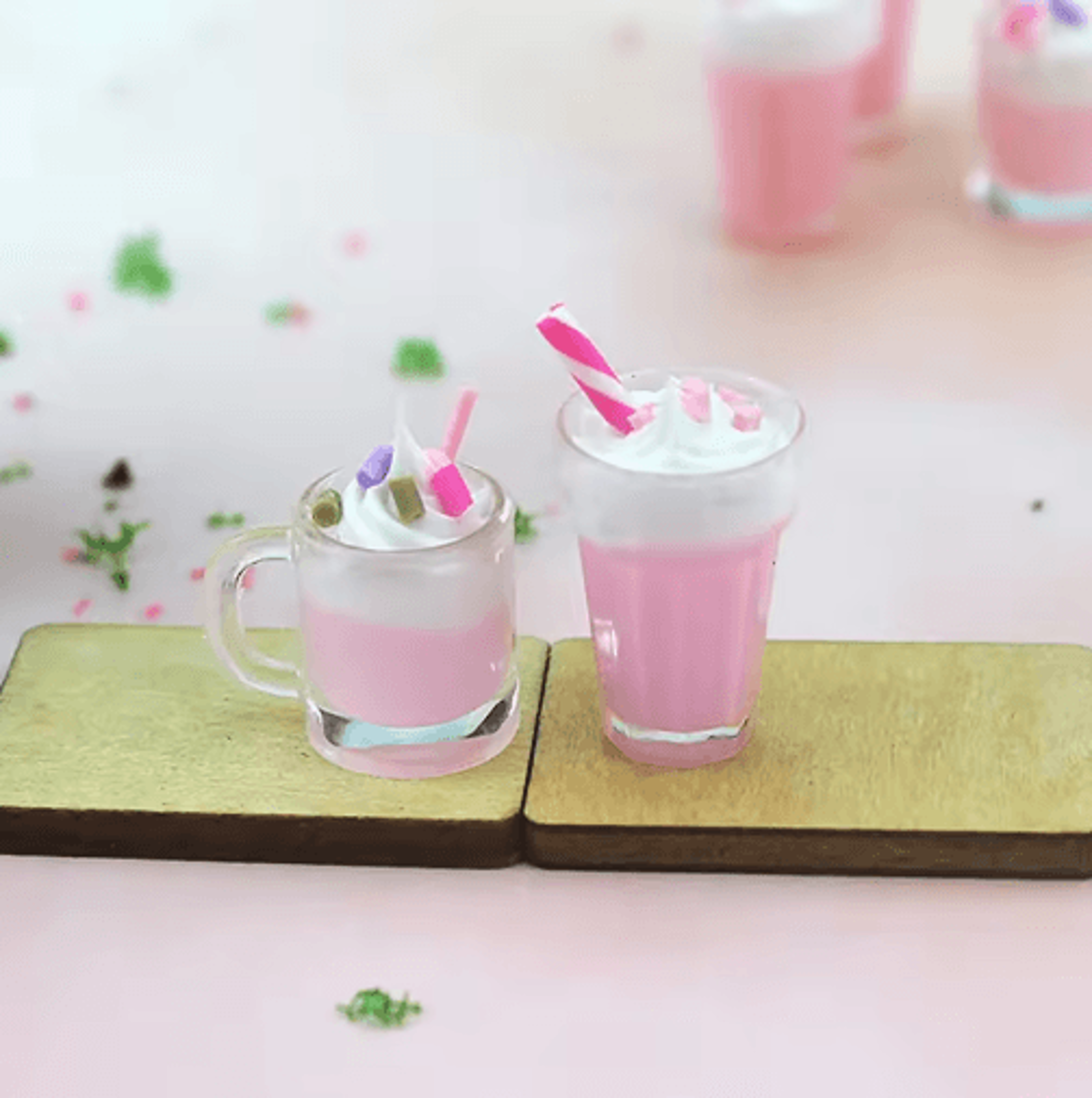 Miniature Cocktail Drink Set Dollhouse Bar Accessories For 16  112 Scale Decor 7