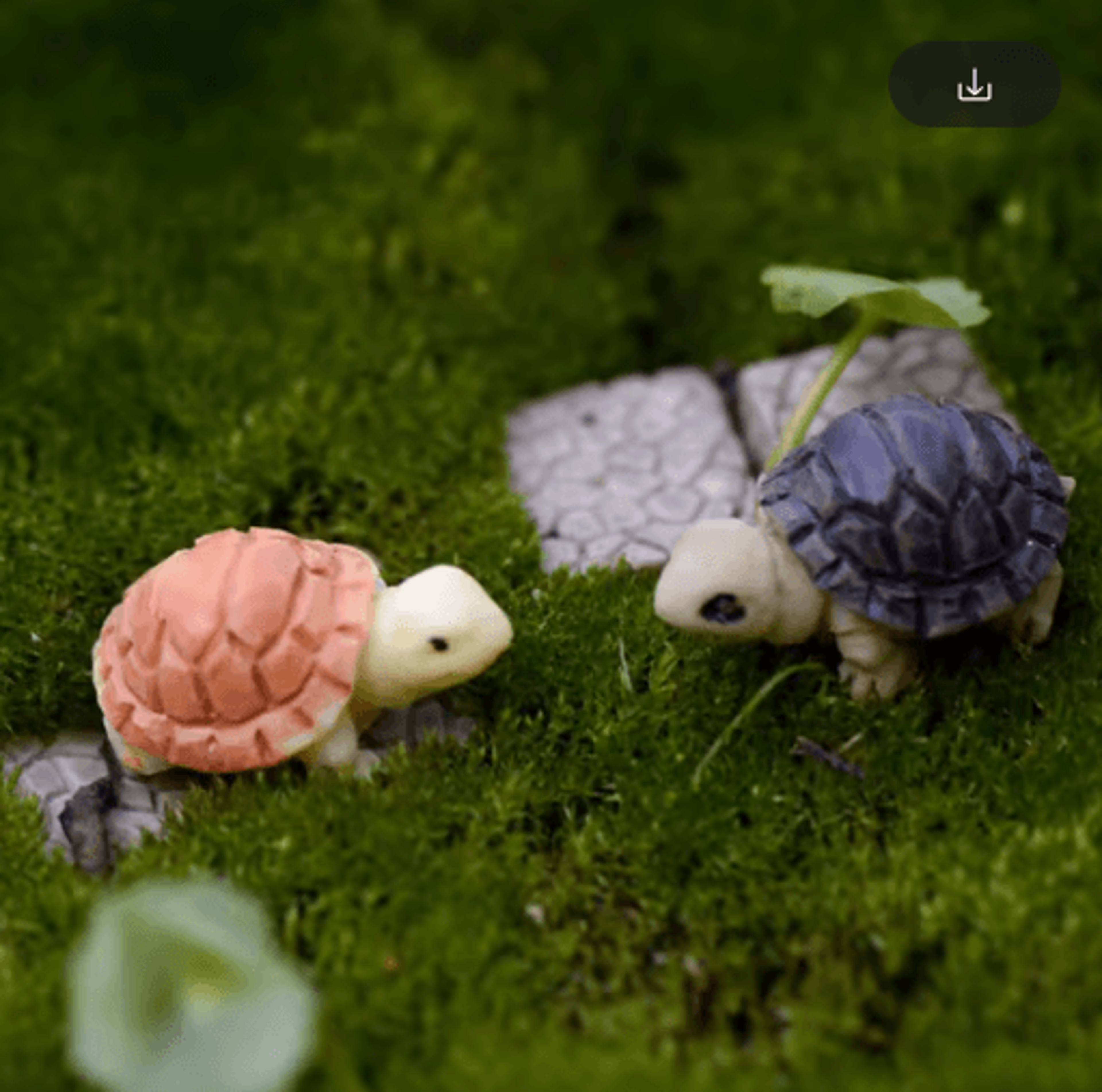 Mini Animal Figurines Set Cute Fairy Garden  Bonsai Miniature Decor 3