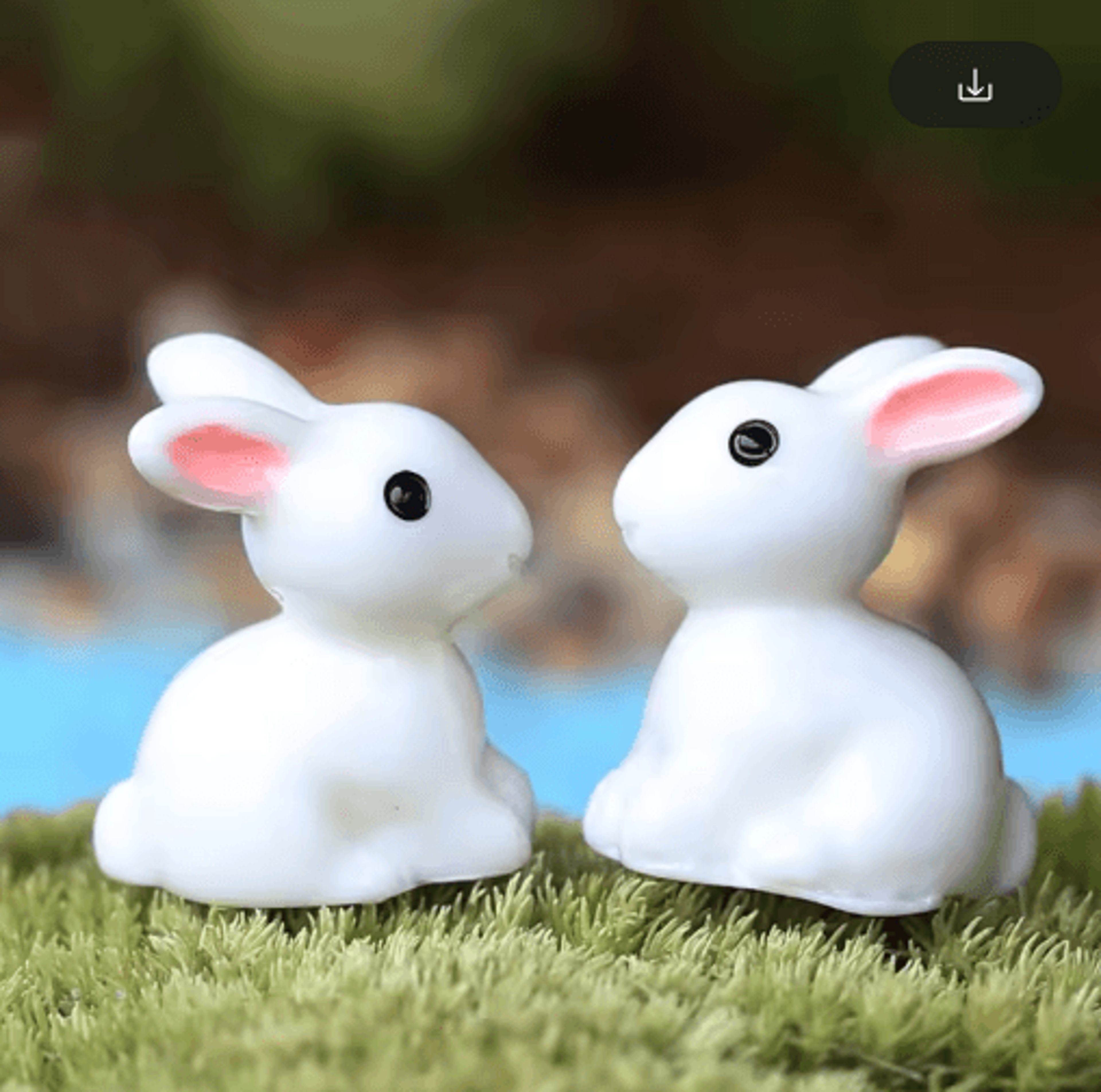 Mini Animal Figurines Set Cute Fairy Garden  Bonsai Miniature Decor 5