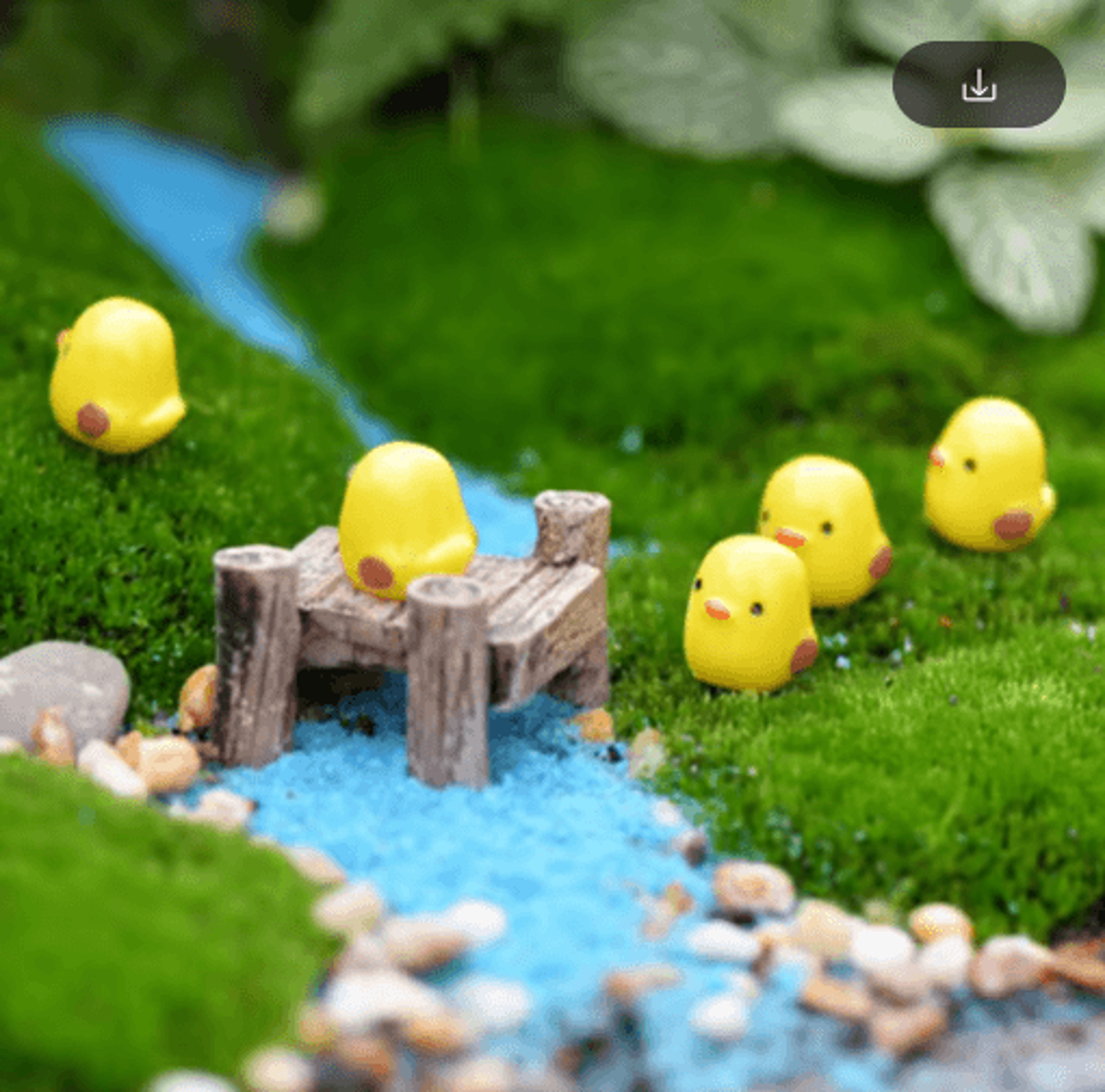 Mini Animal Figurines Set Cute Fairy Garden  Bonsai Miniature Decor 6