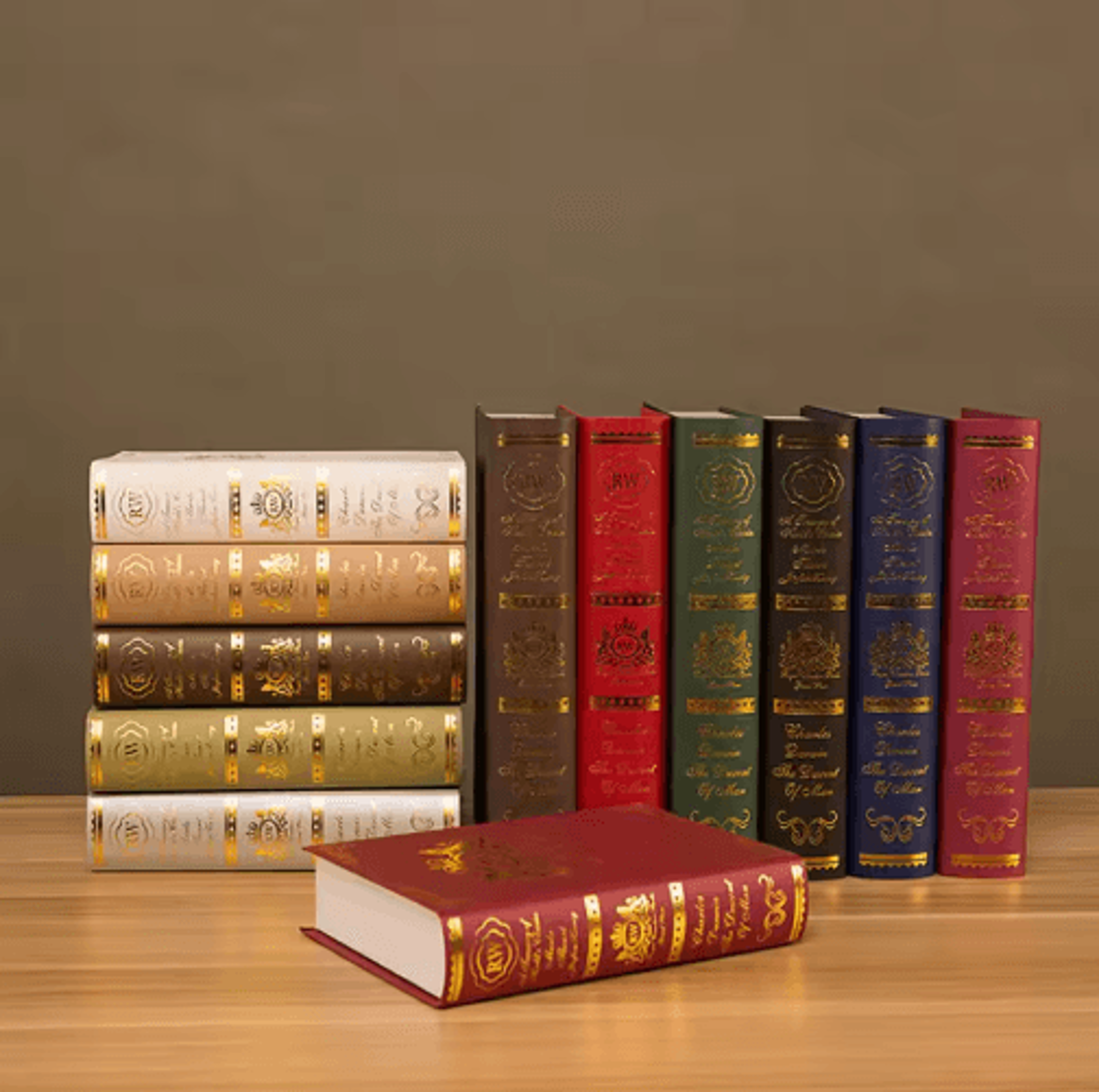 european vintage decorative fake books – retro simulation book props for stylish home decor