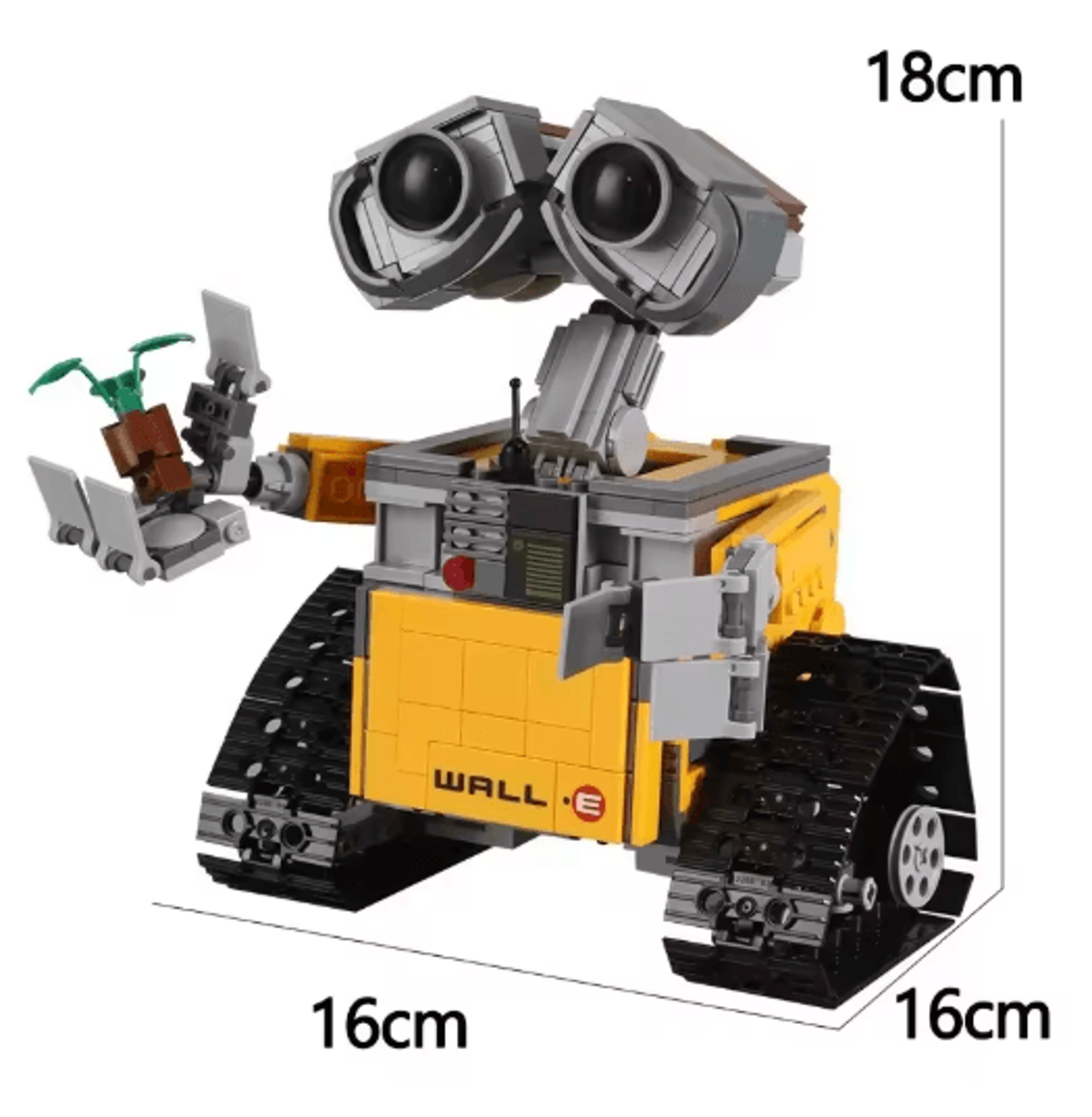 WallE Robot Building Block Set 687PCS STEM Assembly Toy  Display Model 1
