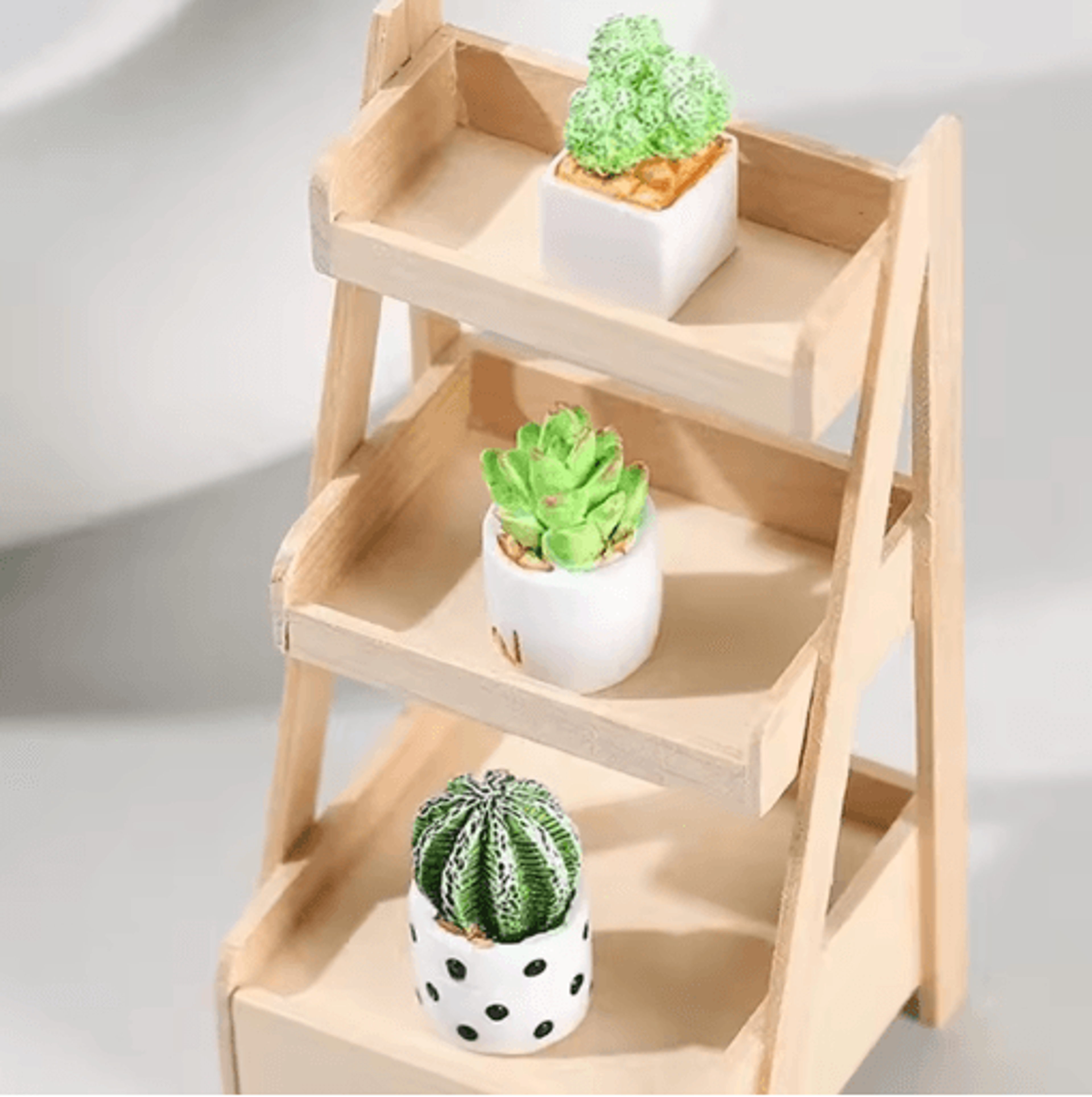 Miniature Resin Plant Pot Set Dollhouse Flower Vase Decor 7