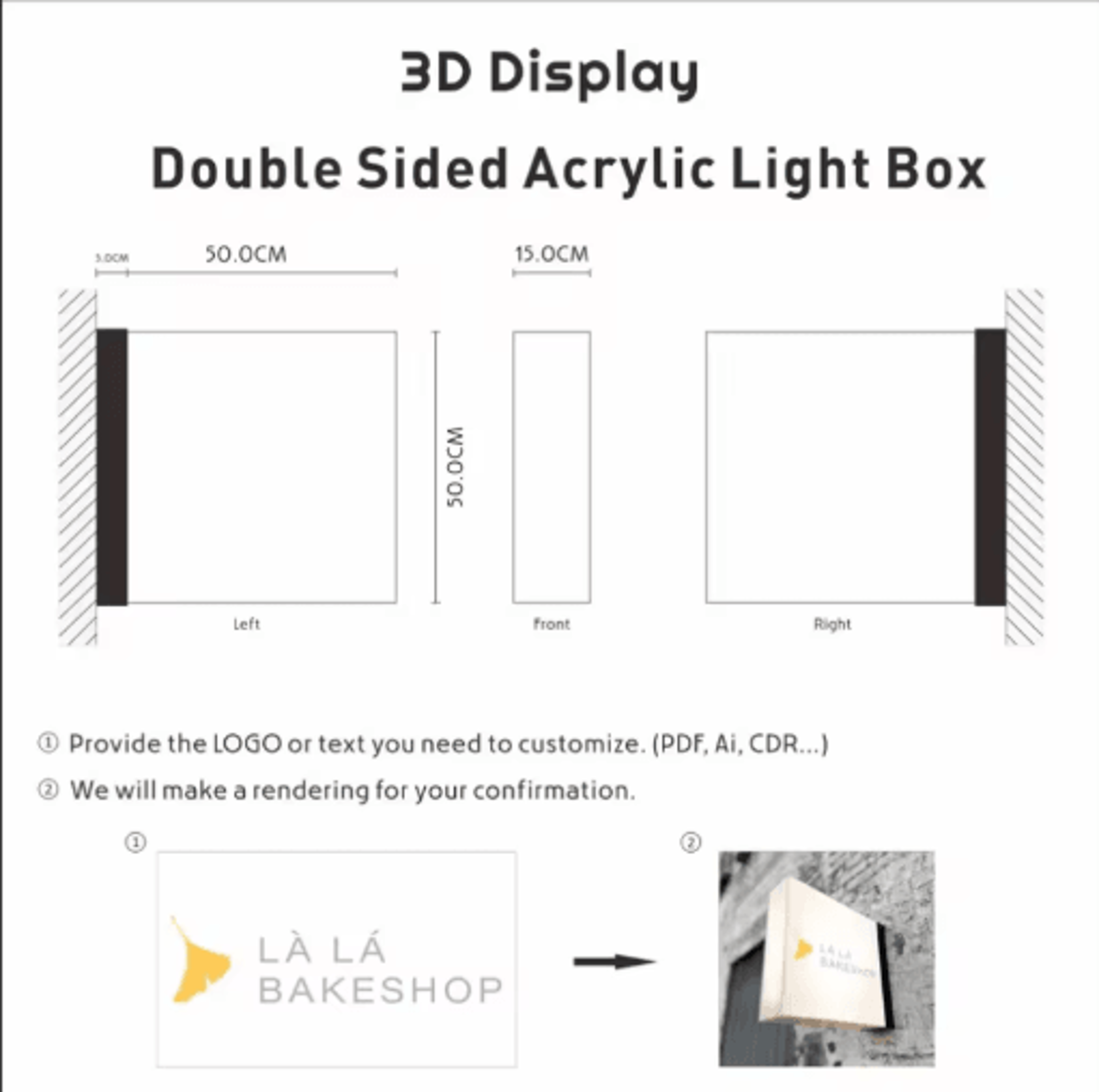 Custom LED Round Lightbox Sign Double Sided Aluminum Projecting Business Sign 4
