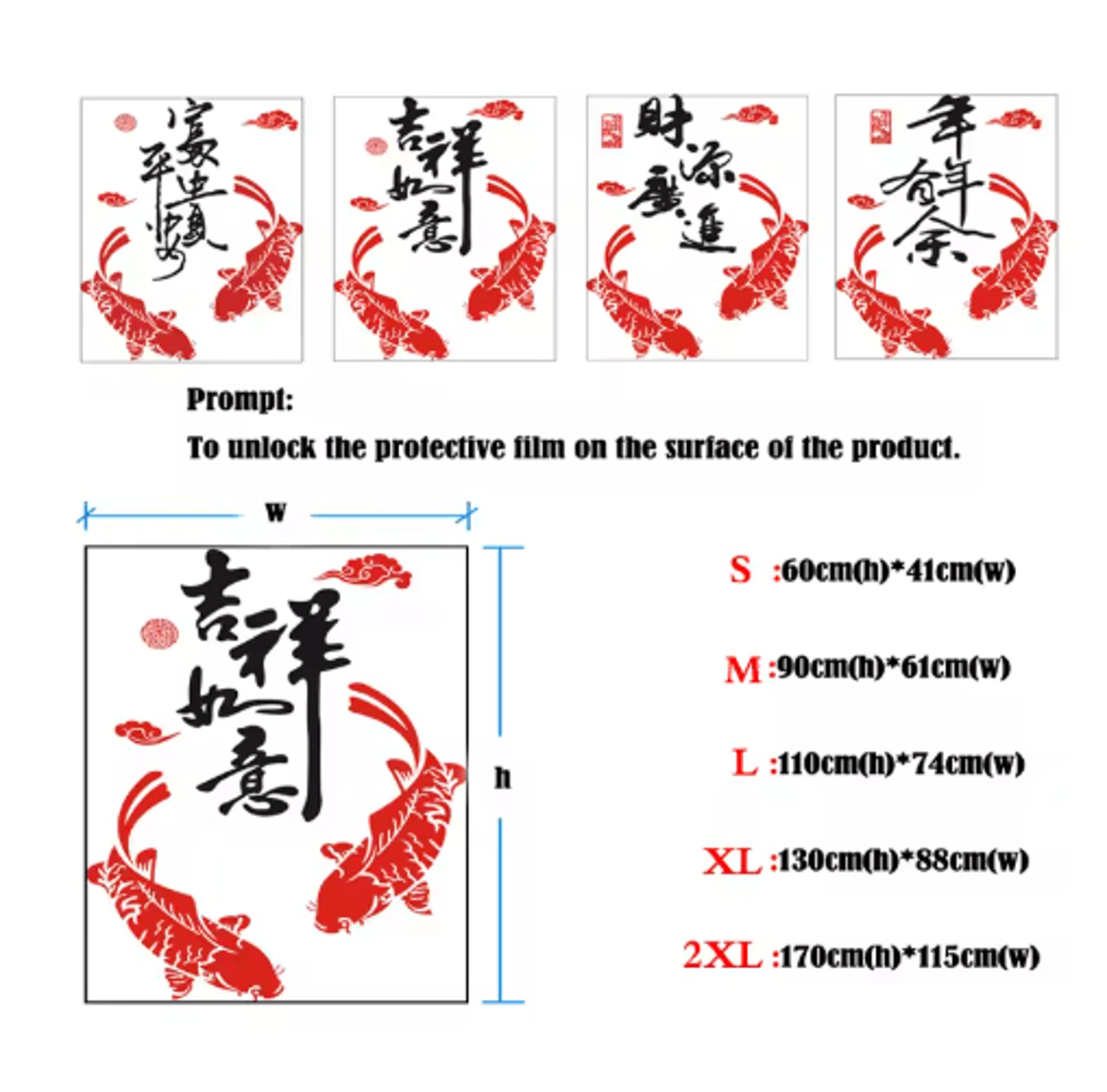Chinese Fish Acrylic Mirror Wall Stickers  Feng Shui DIY Wall Decor For Living  Dining Spaces 5