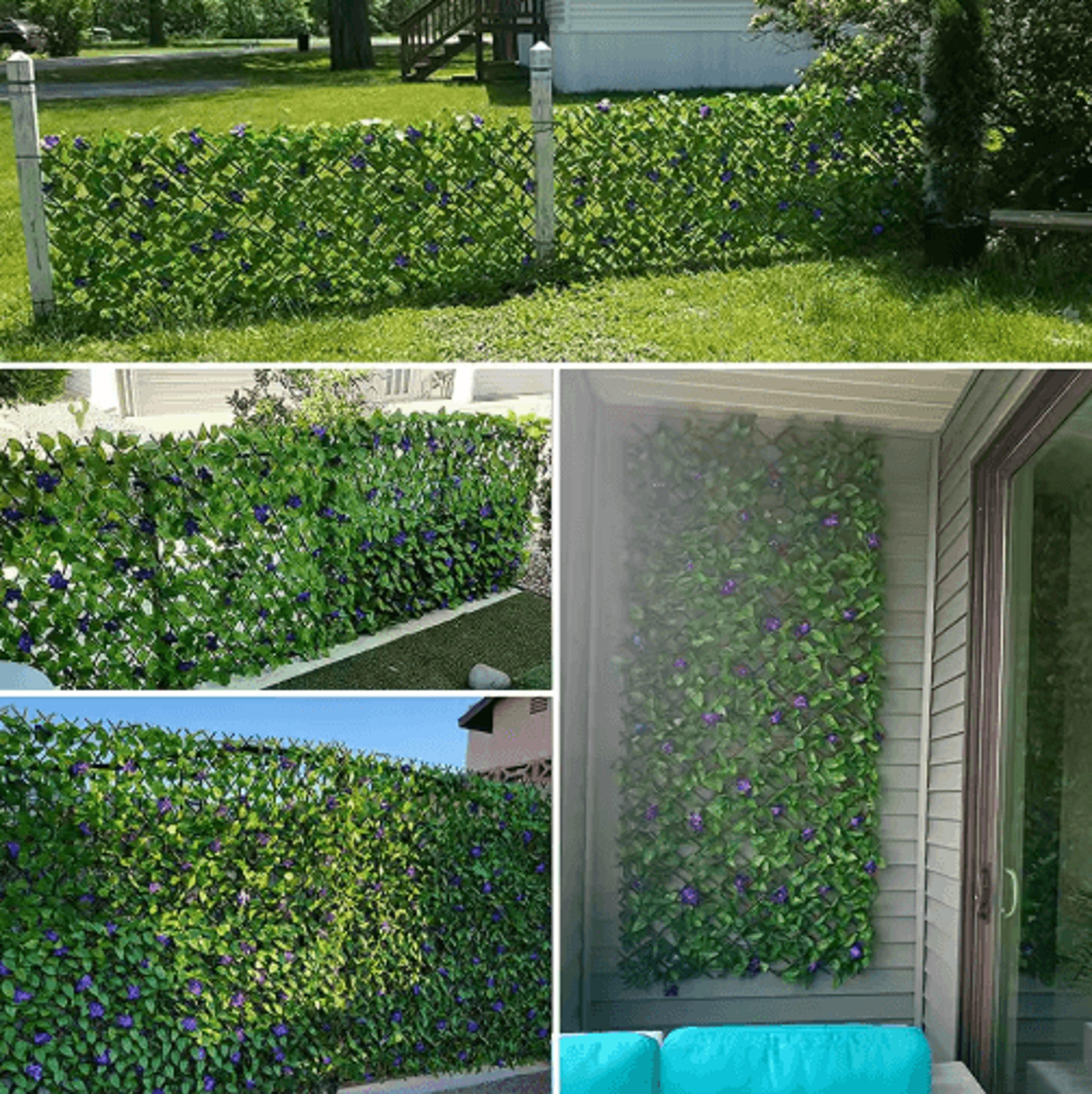 Expandable Artificial Ivy Privacy Screen Stylish Outdoor Privacy Fence For Balcony  Garden 7