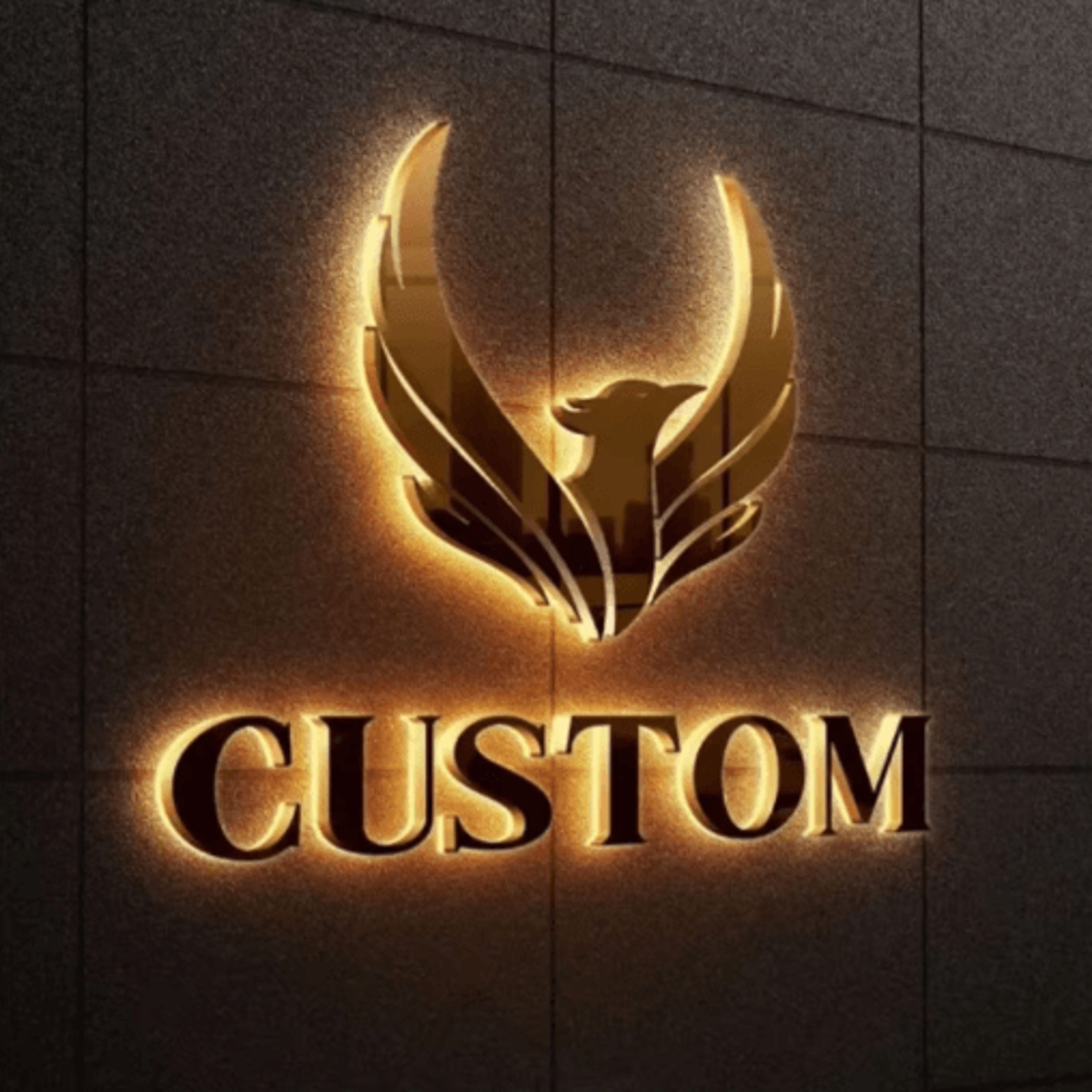 custom led business sign backlit 3d metal storefront logo letters