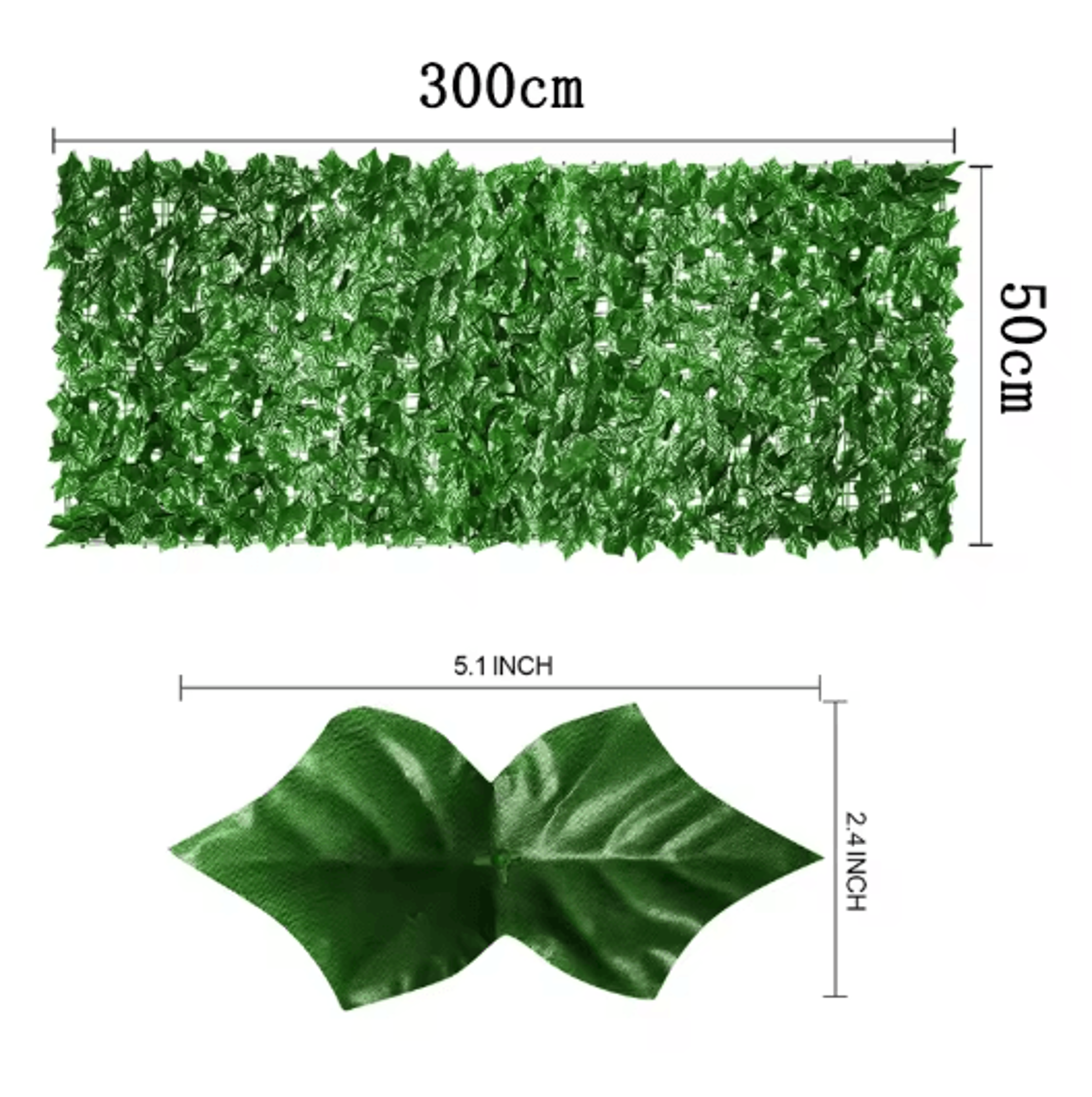 Artificial Ivy Hedge Fence Panels Faux Privacy Screen For Garden  Balcony Decor 7