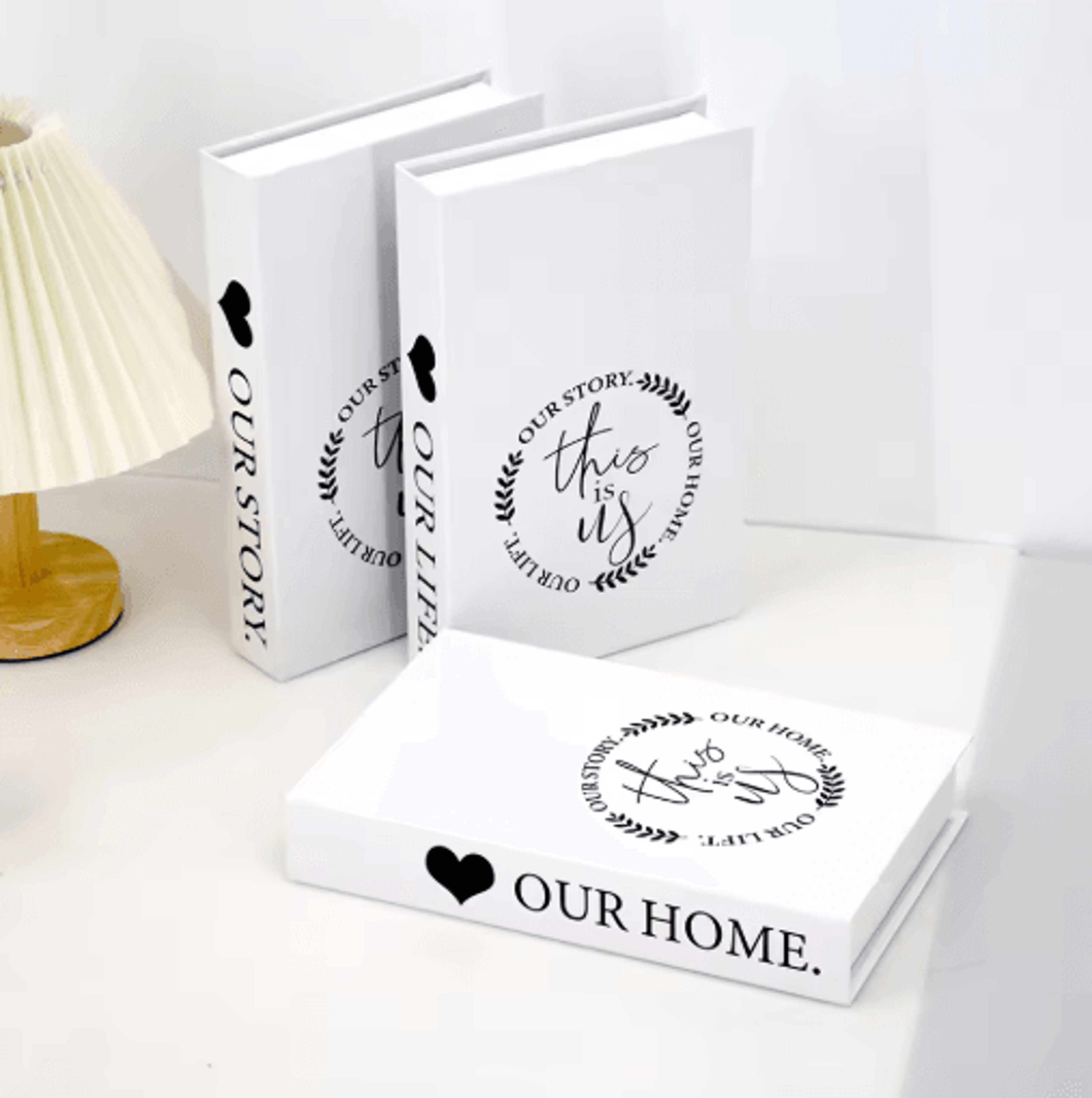 Modern Decorative Book Set 3pcs Fake Books Decor For Stylish Home  Coffee Table Display 14