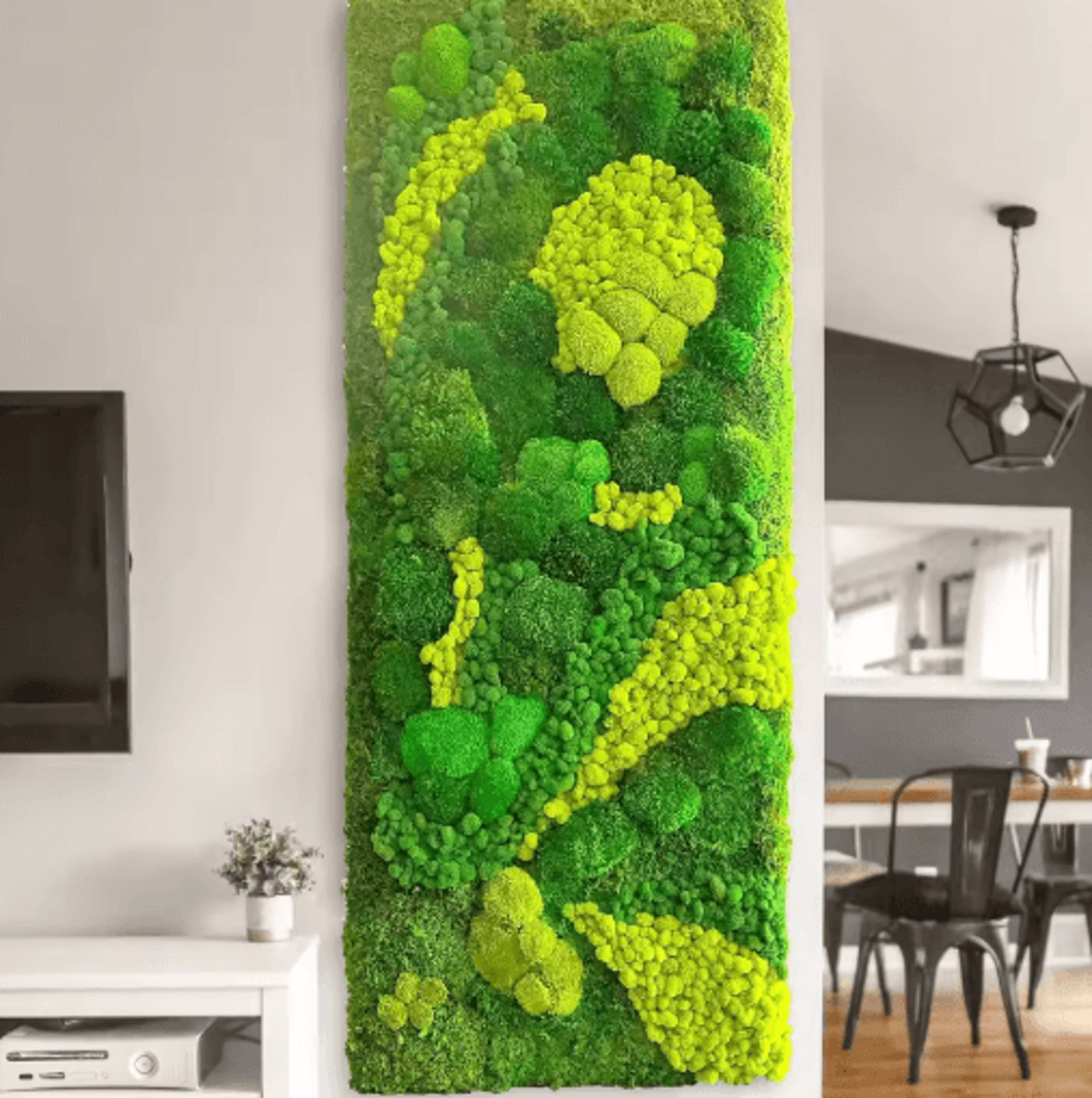 Natural Look Artificial Green Moss Preserved Moss Decor For Mini Gardens  Wall Accents 10
