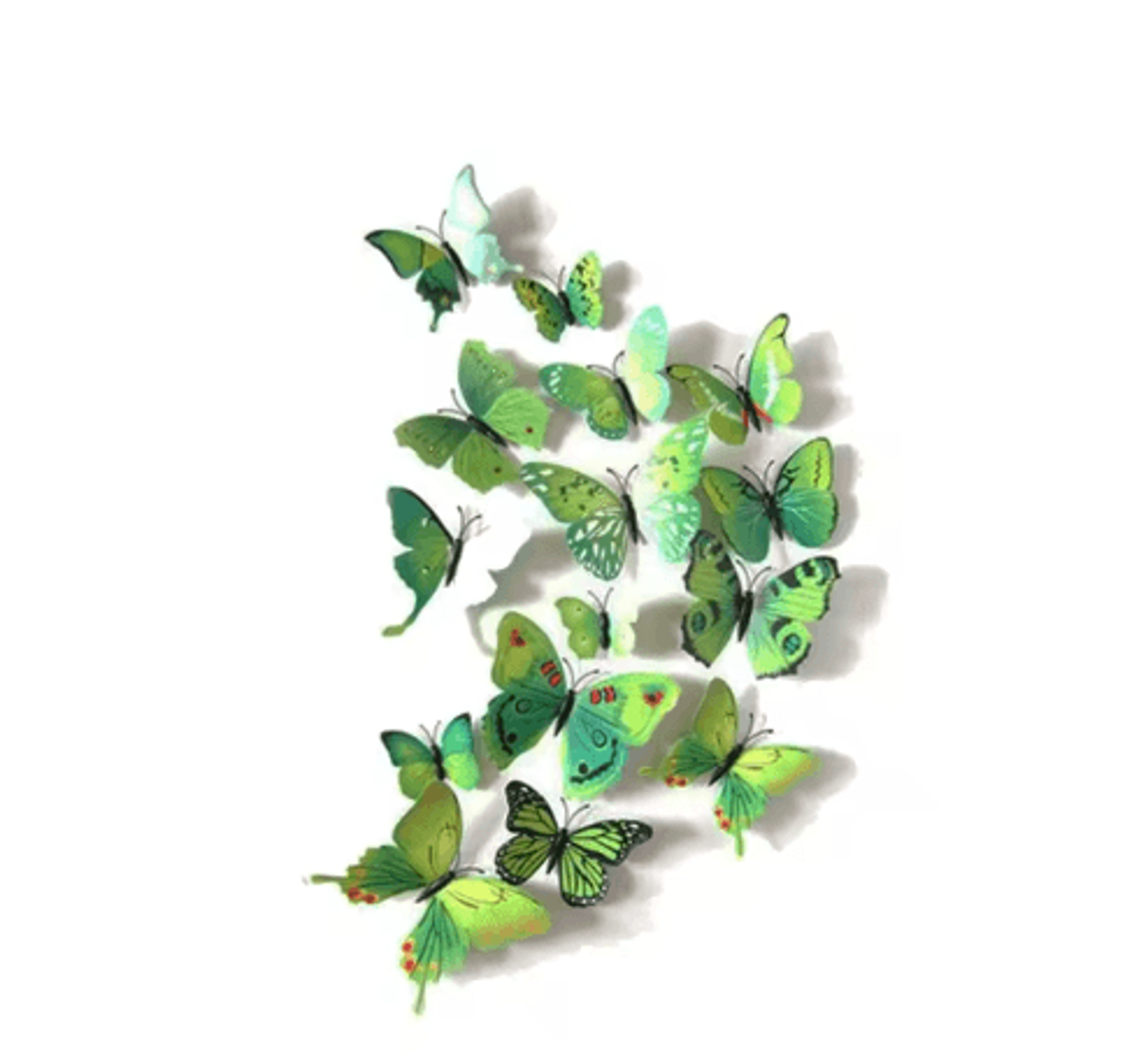 12PCS Magnetic Butterfly Stickers  3D PVC Wall  Fridge Decor For DIY Home Styling 2