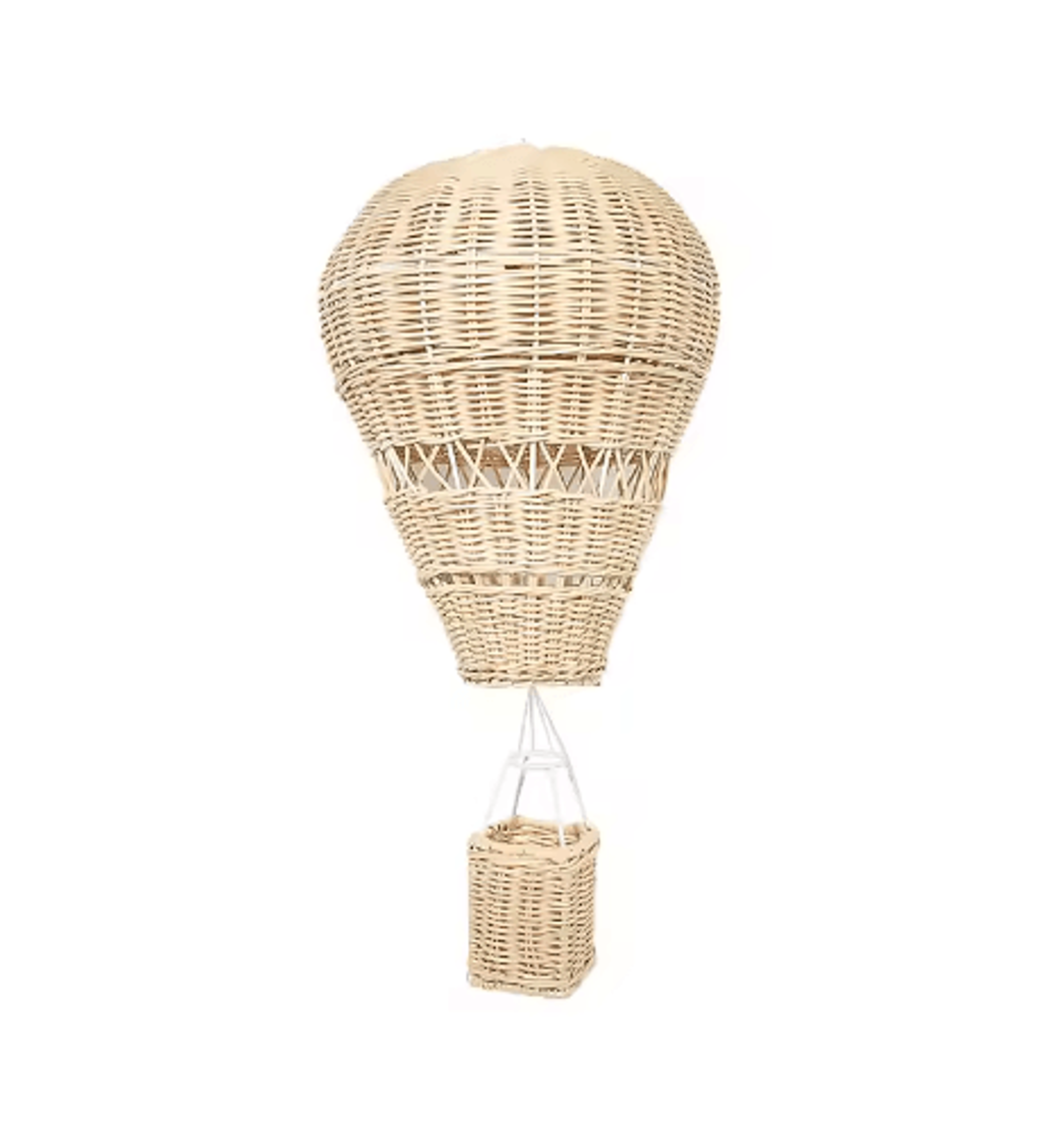 Handwoven Rattan Hot Air Balloon Decor Nursery Wall Hanging  Baby Photo Prop 2