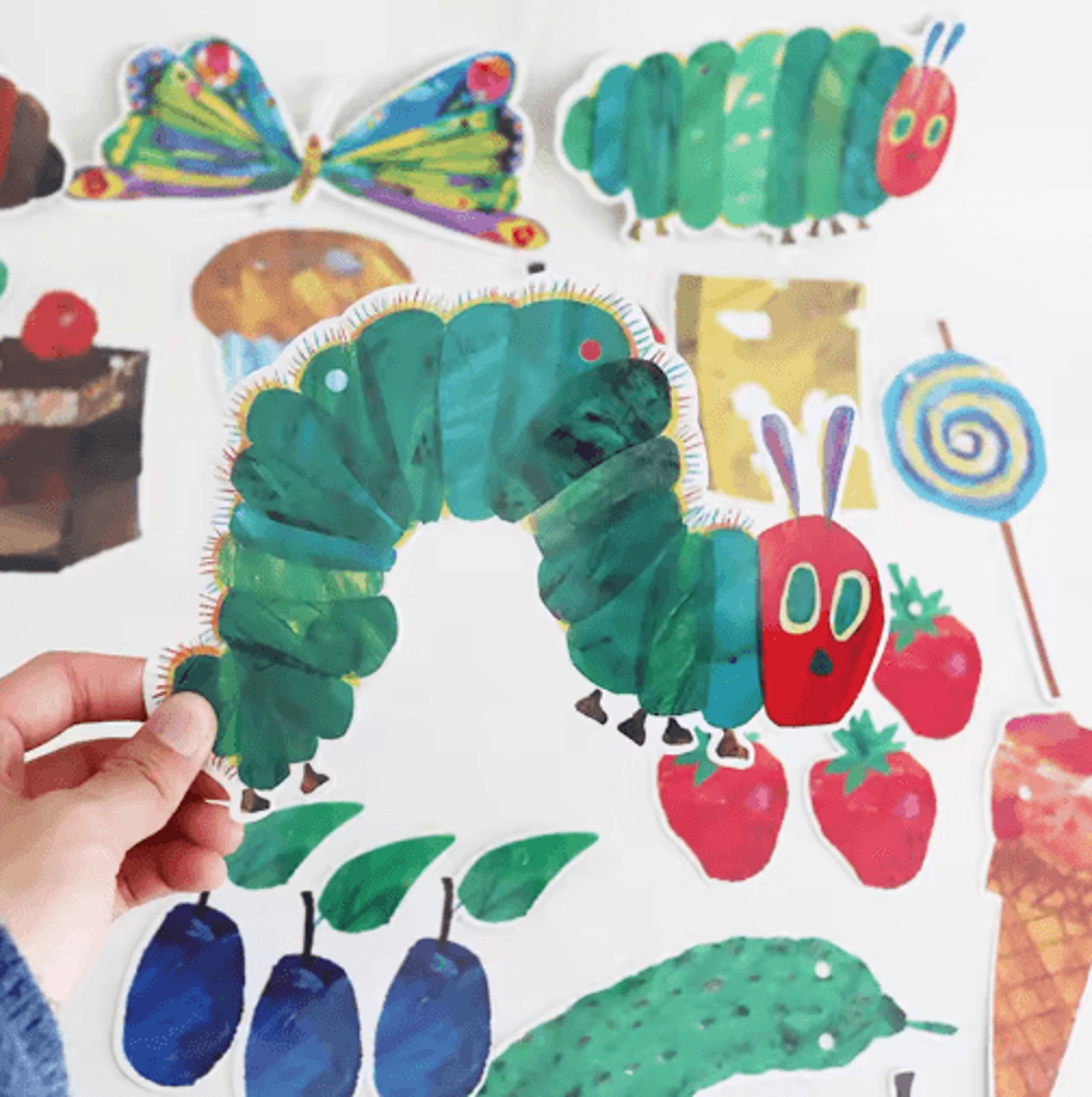 Hungry Caterpillar Classroom Decoration Banner Storybook Party  Wall Decor Set 4