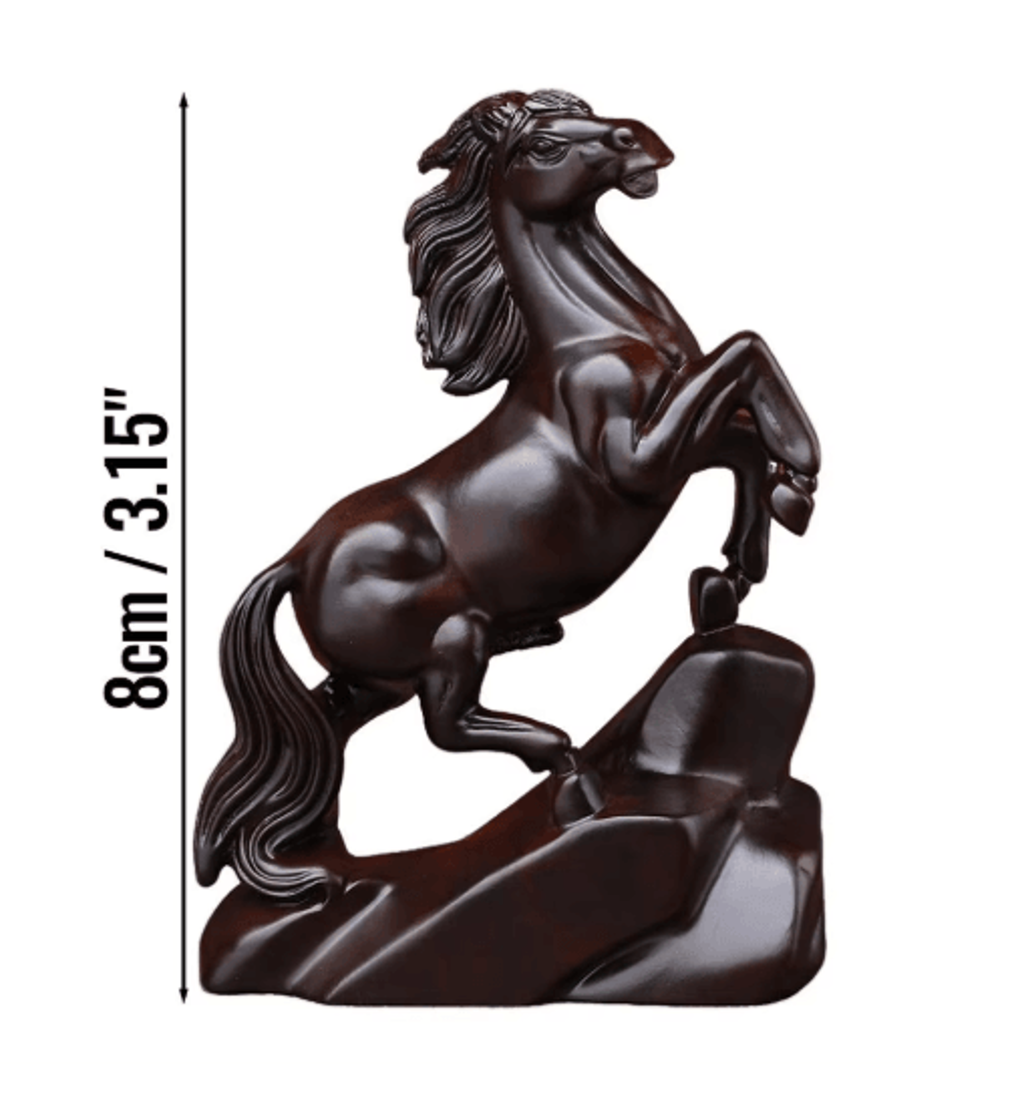 Rosewood Feng Shui Horse Statue Lucky Zodiac Horse Decor For Wealth  Success 7