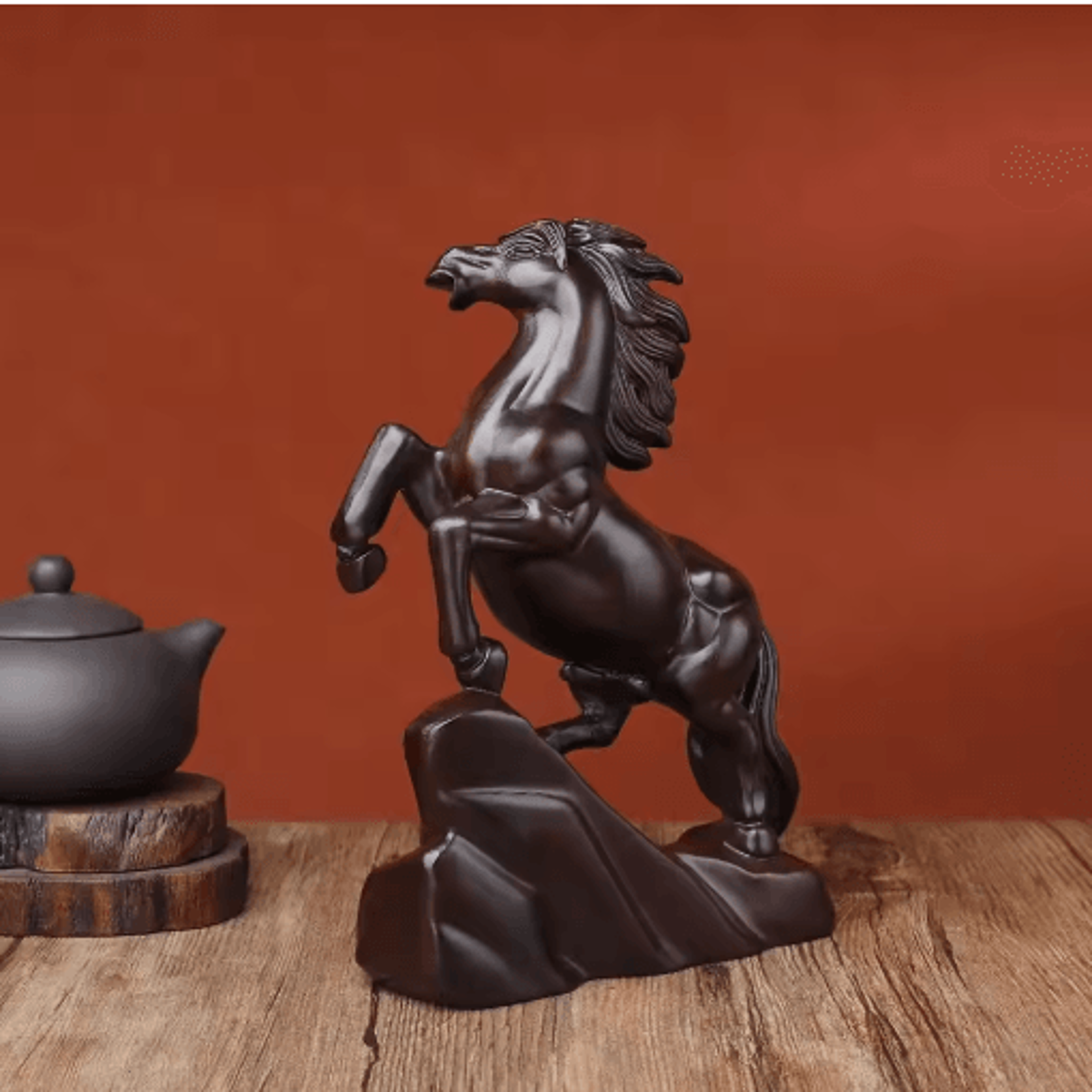Rosewood Feng Shui Horse Statue Lucky Zodiac Horse Decor For Wealth  Success 8