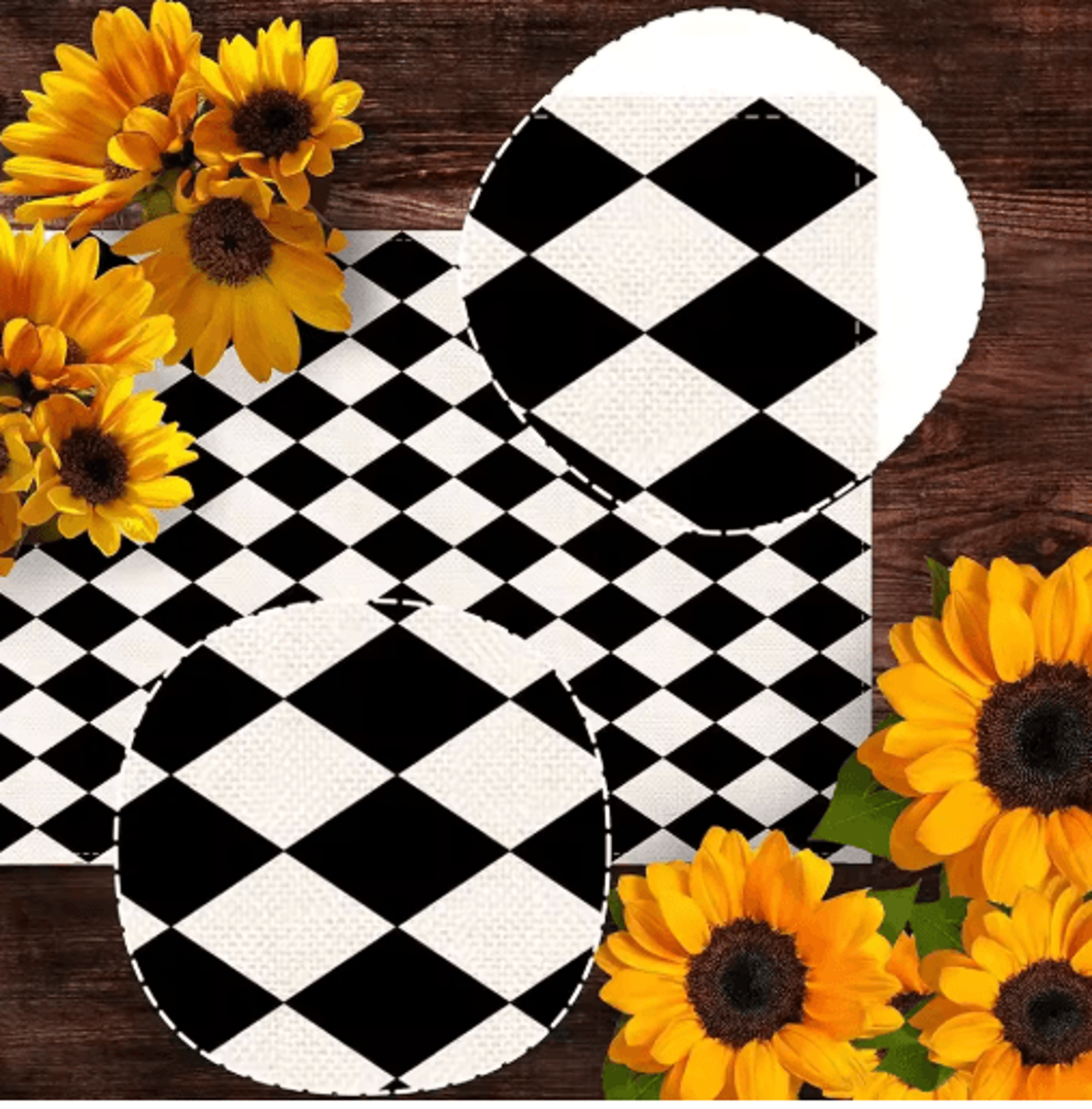 Black  White Buffalo Plaid Linen Table Runner Farmhouse Kitchen Table Decor 3