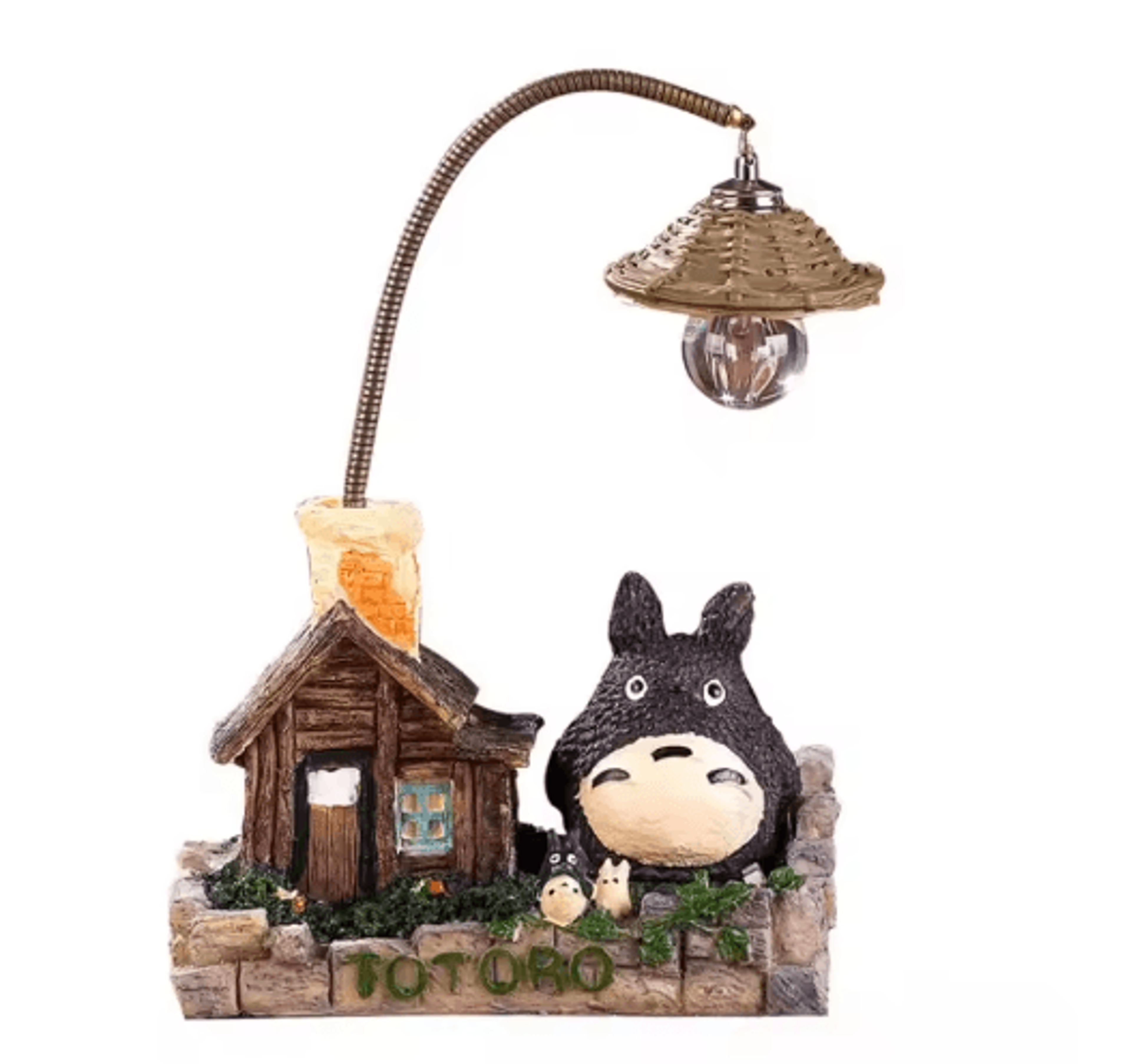 Cartoon Anime Wooden House Night Light Cute Mini Desk Lamp Decor 3
