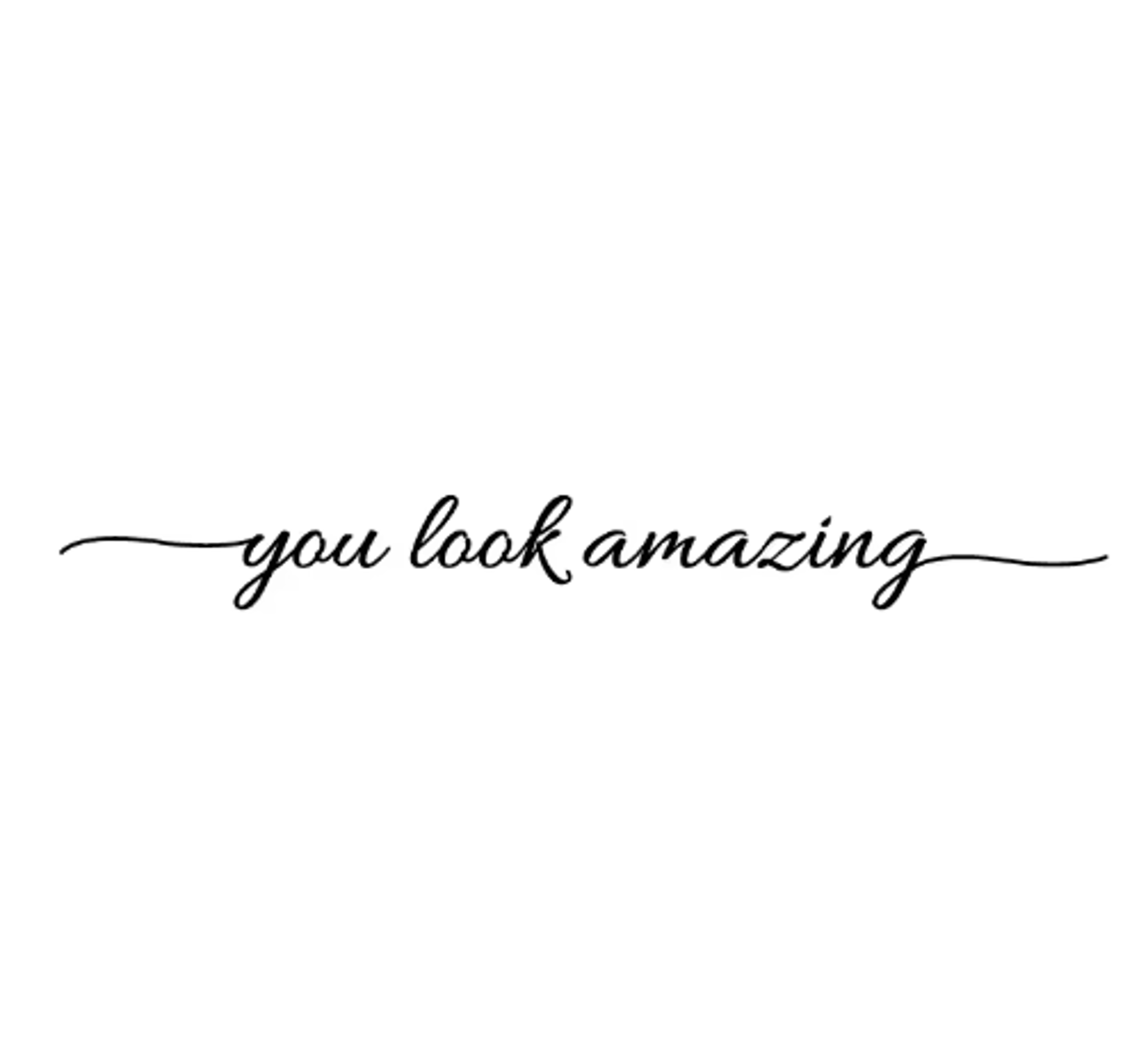 You Look Amazing Mirror Decal Inspirational Vinyl Wall Sticker For Bathroom  Bedroom 16