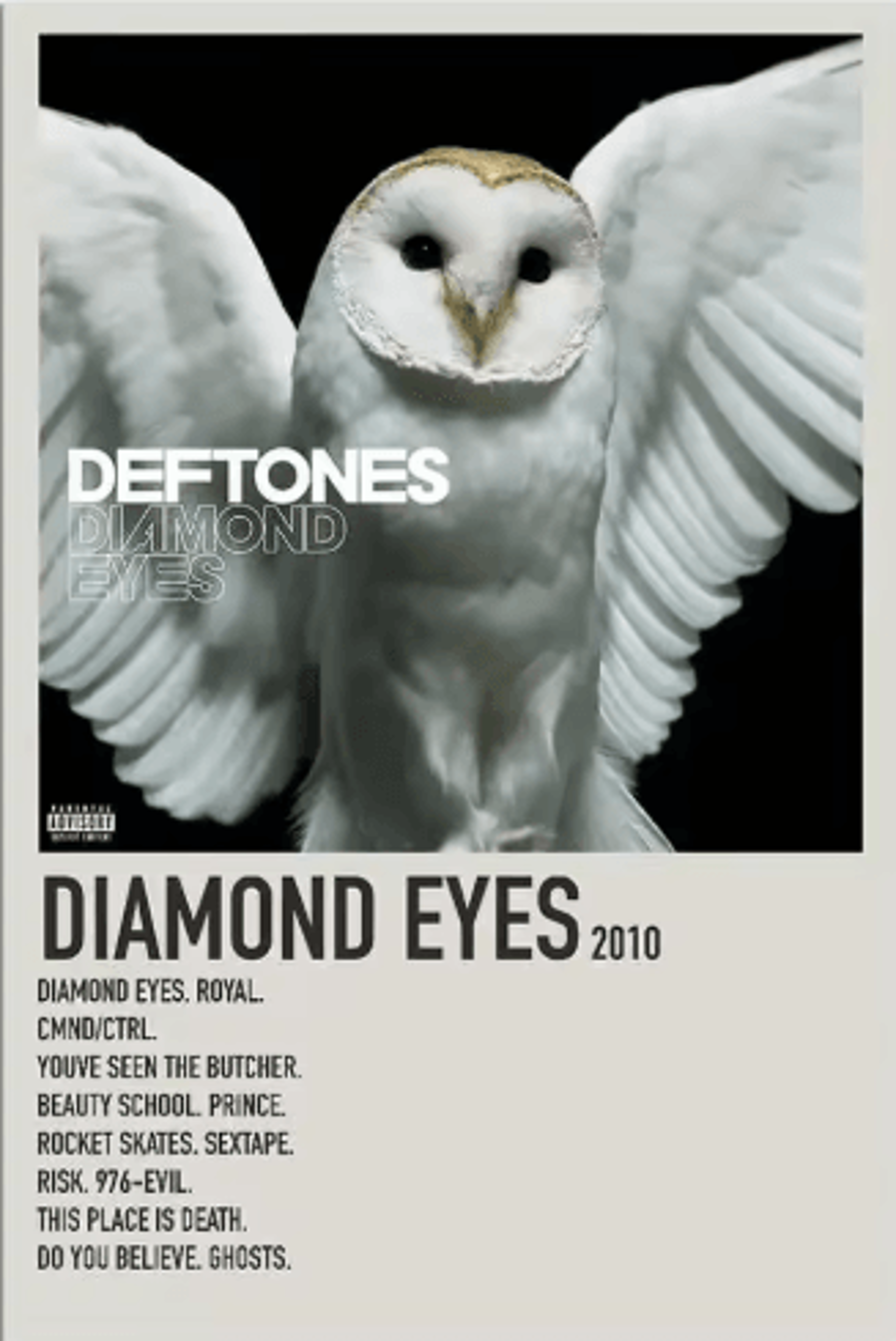 Deftones Around The Fur Album Poster Retro Rock Band Wall Art Decor 1