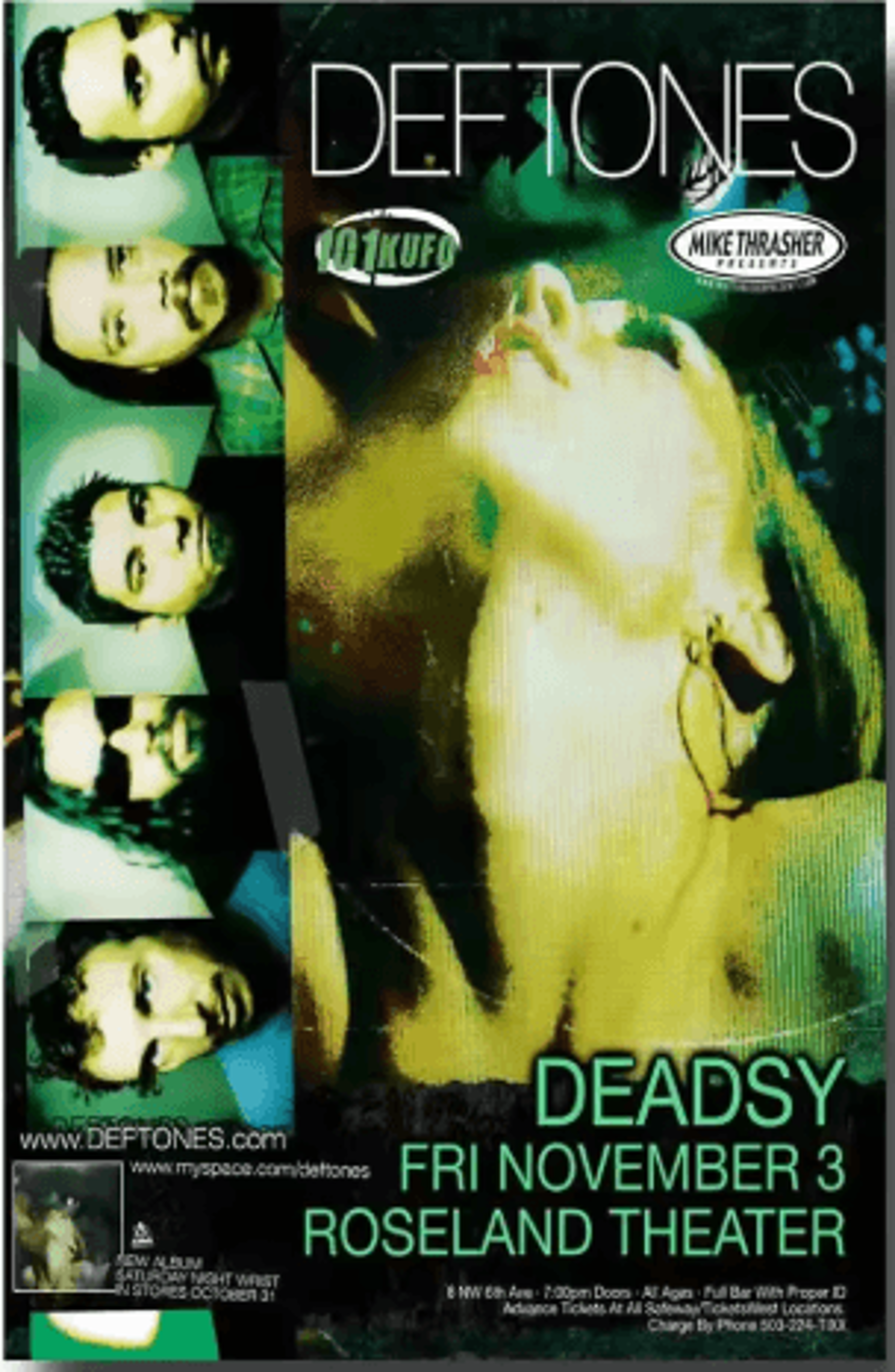 Deftones Around The Fur Album Poster Retro Rock Band Wall Art Decor 19