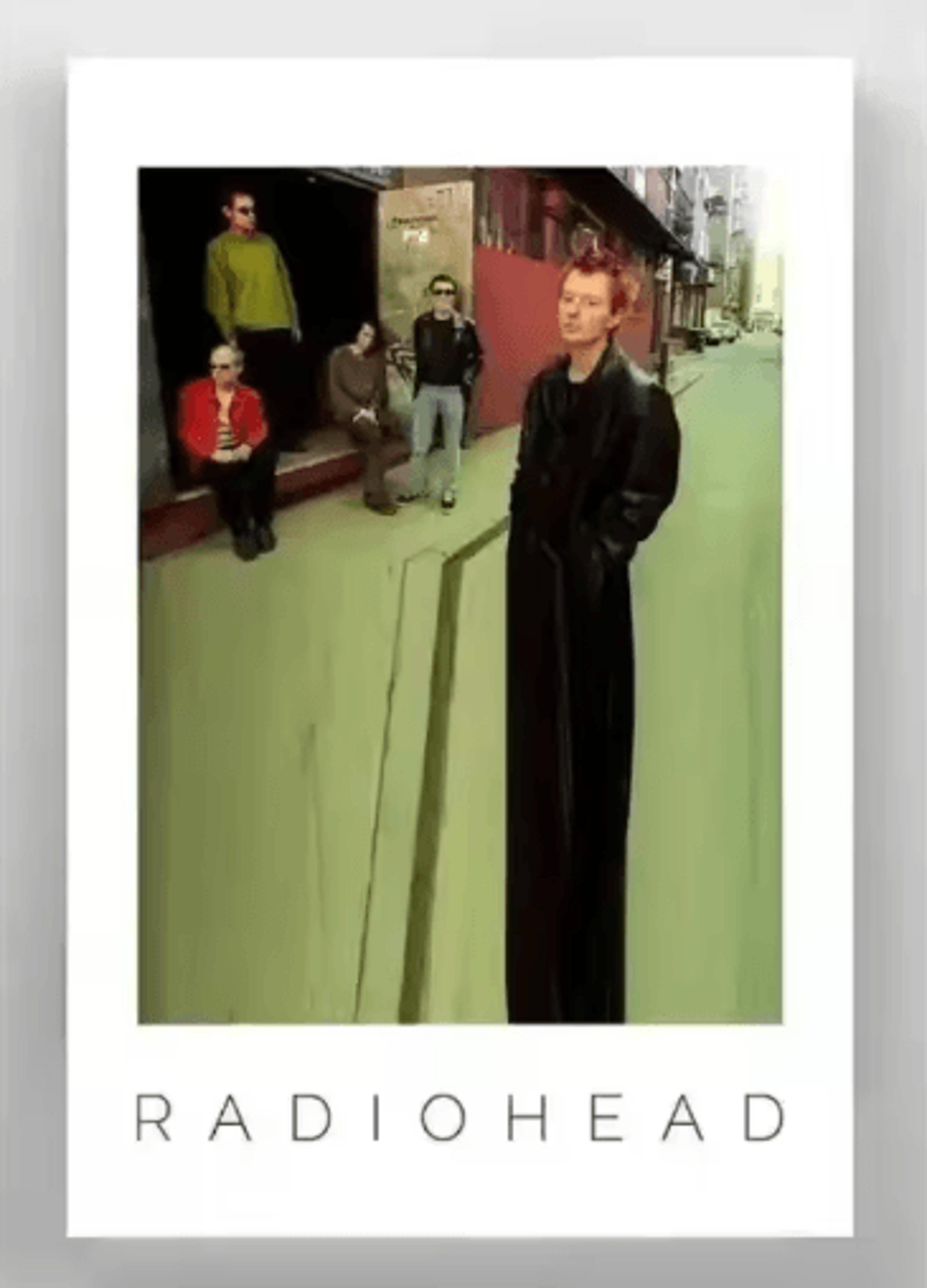 Radiohead The Bends Album Cover Poster Retro Rock Music Wall Art Canvas 3