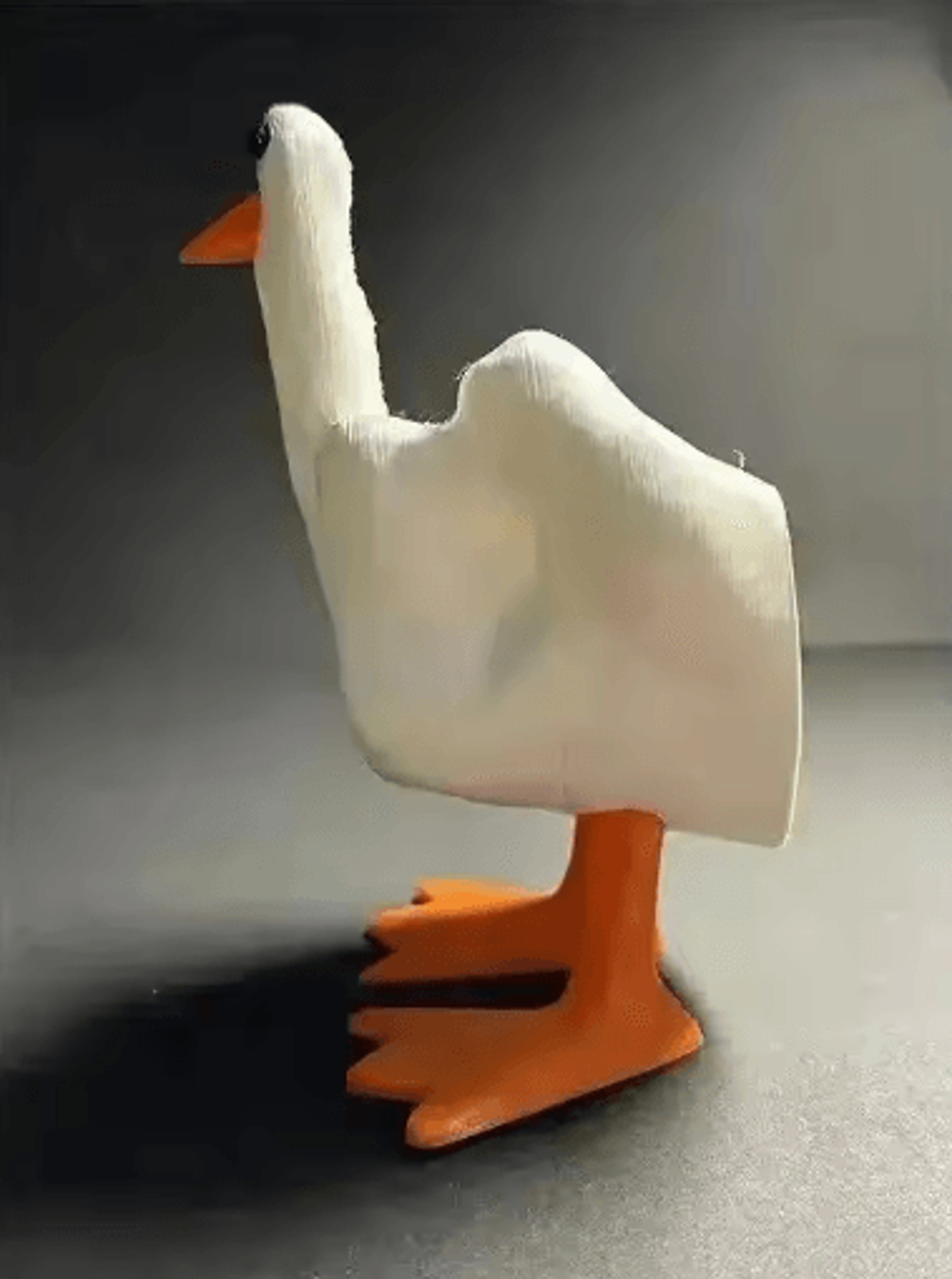 Funny Middle Finger Duck Statue Quirky Resin Desk  Home Decor 4