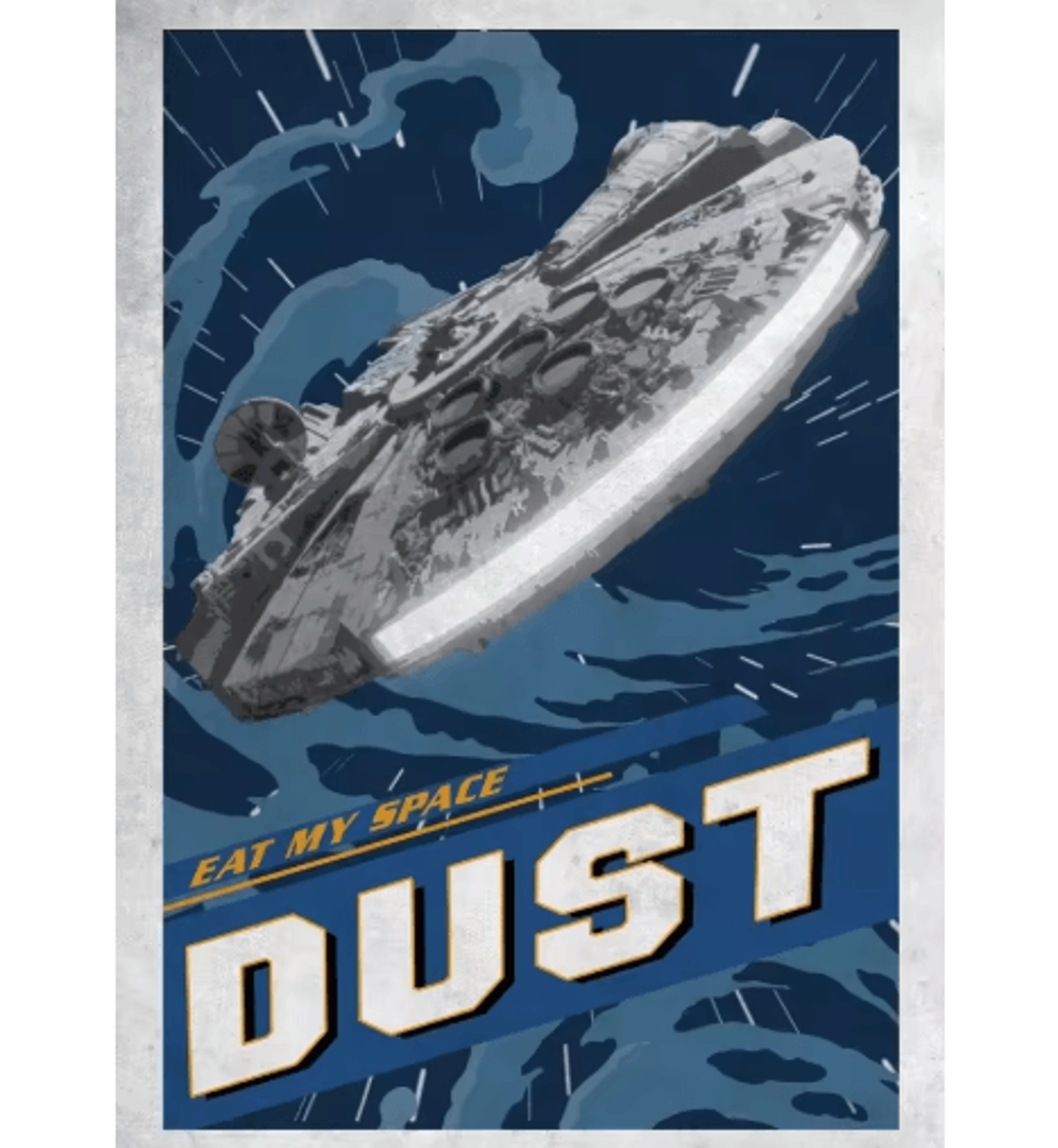 Retro Galactic Space Poster  TatooineInspired SciFi Canvas Wall Art 6