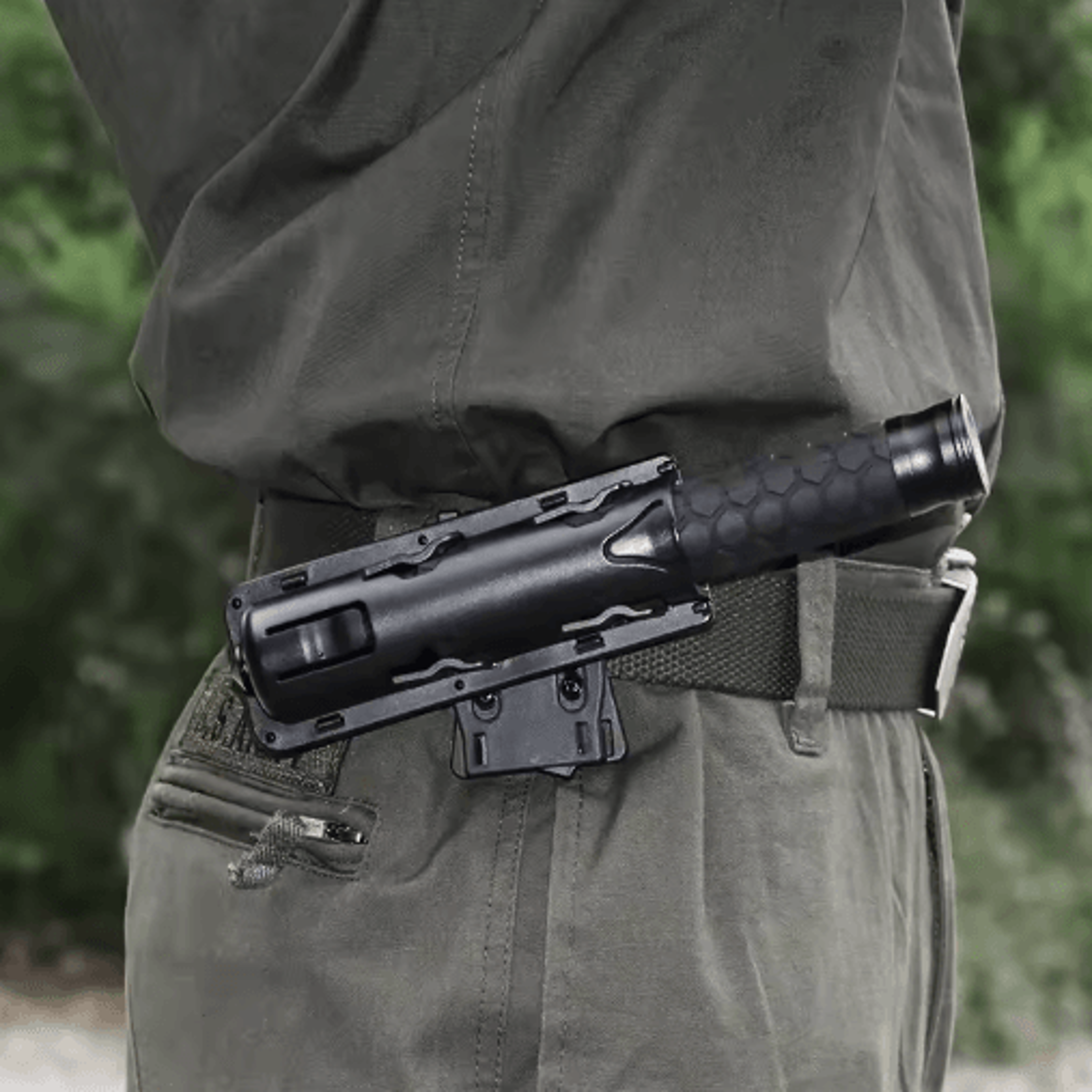 360 Rotating Retractable Baton Holster For Tactical  Outdoor Carry 5