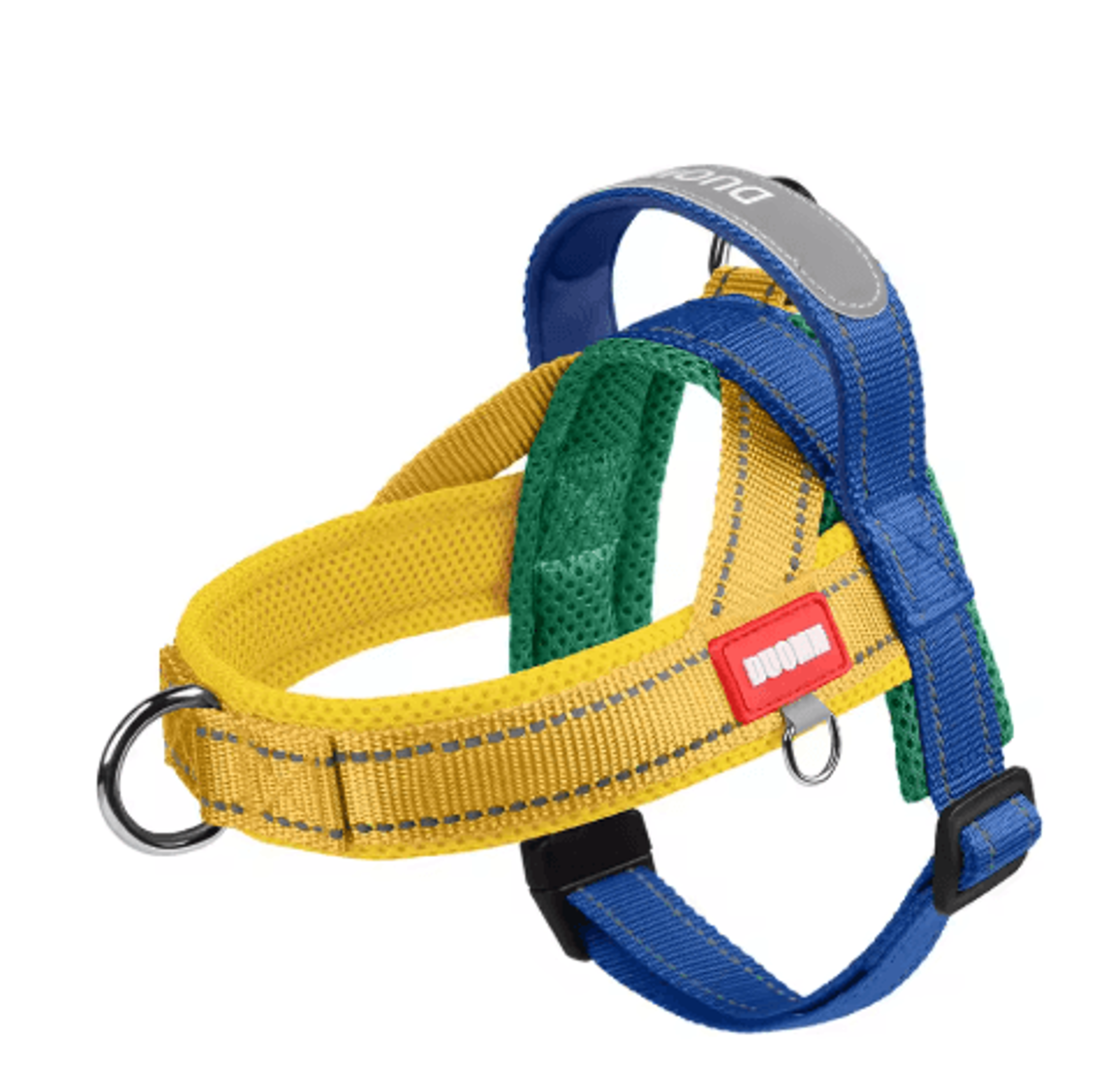 Reflective Dog Chest Harness  TwoTone Outdoor Walking Harness With Nylon Handle 2