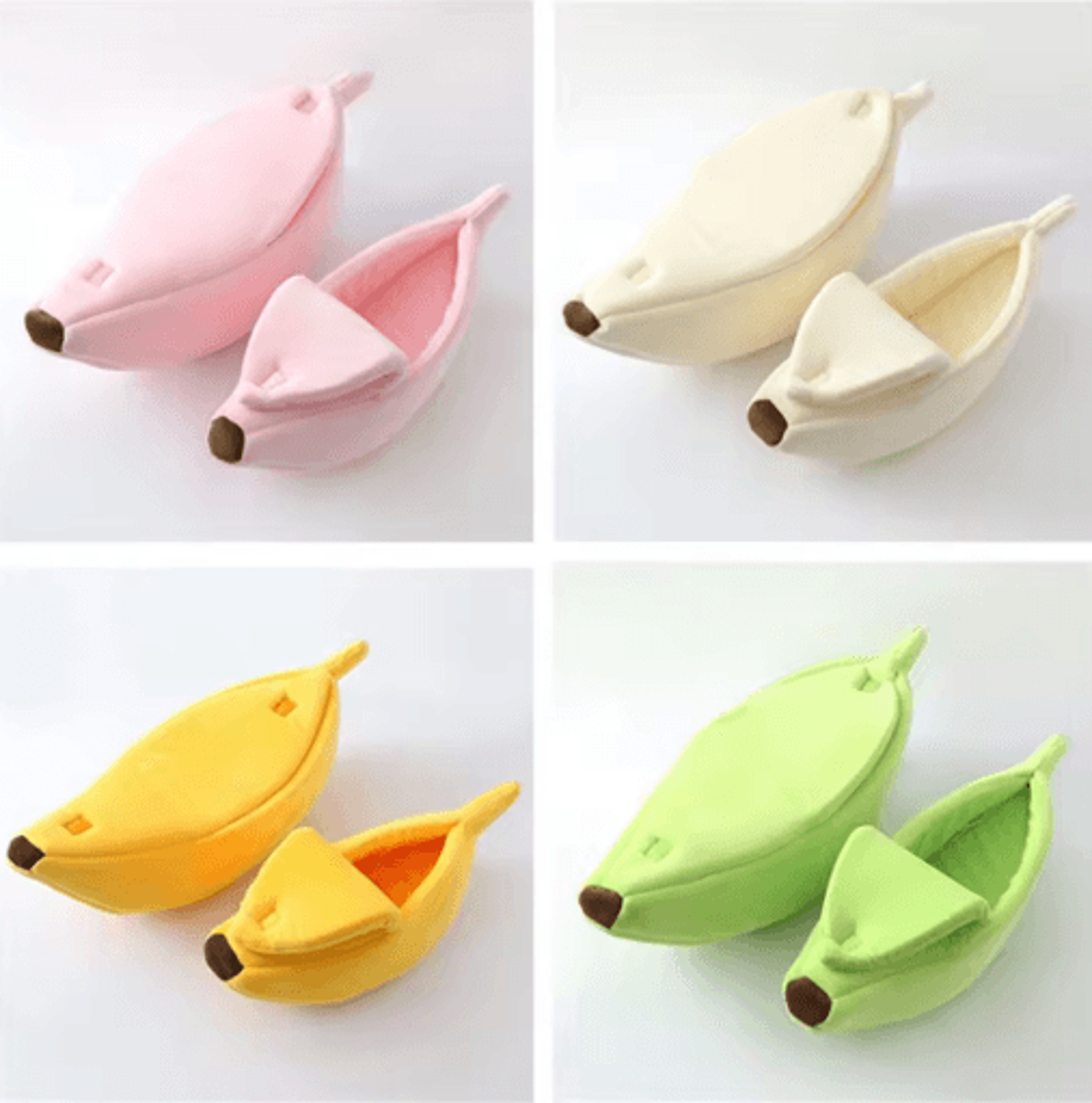 Cute Banana Shape Cozy Cat Bed For Deep Winter Sleep 8