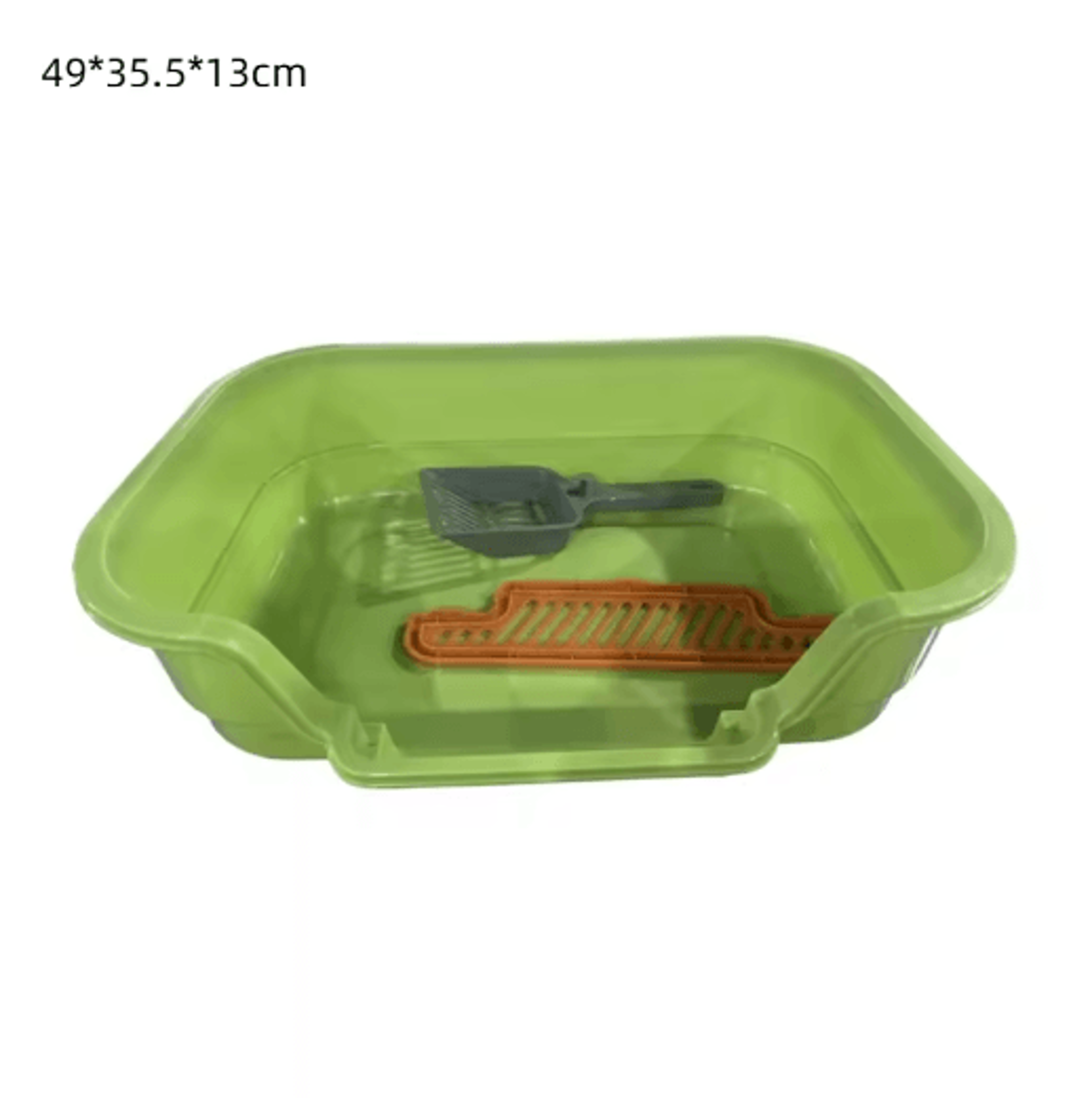 FreshNest Semi Enclosed Cat Litter Box Large Capacity OdorResistant Pet Toilet 1