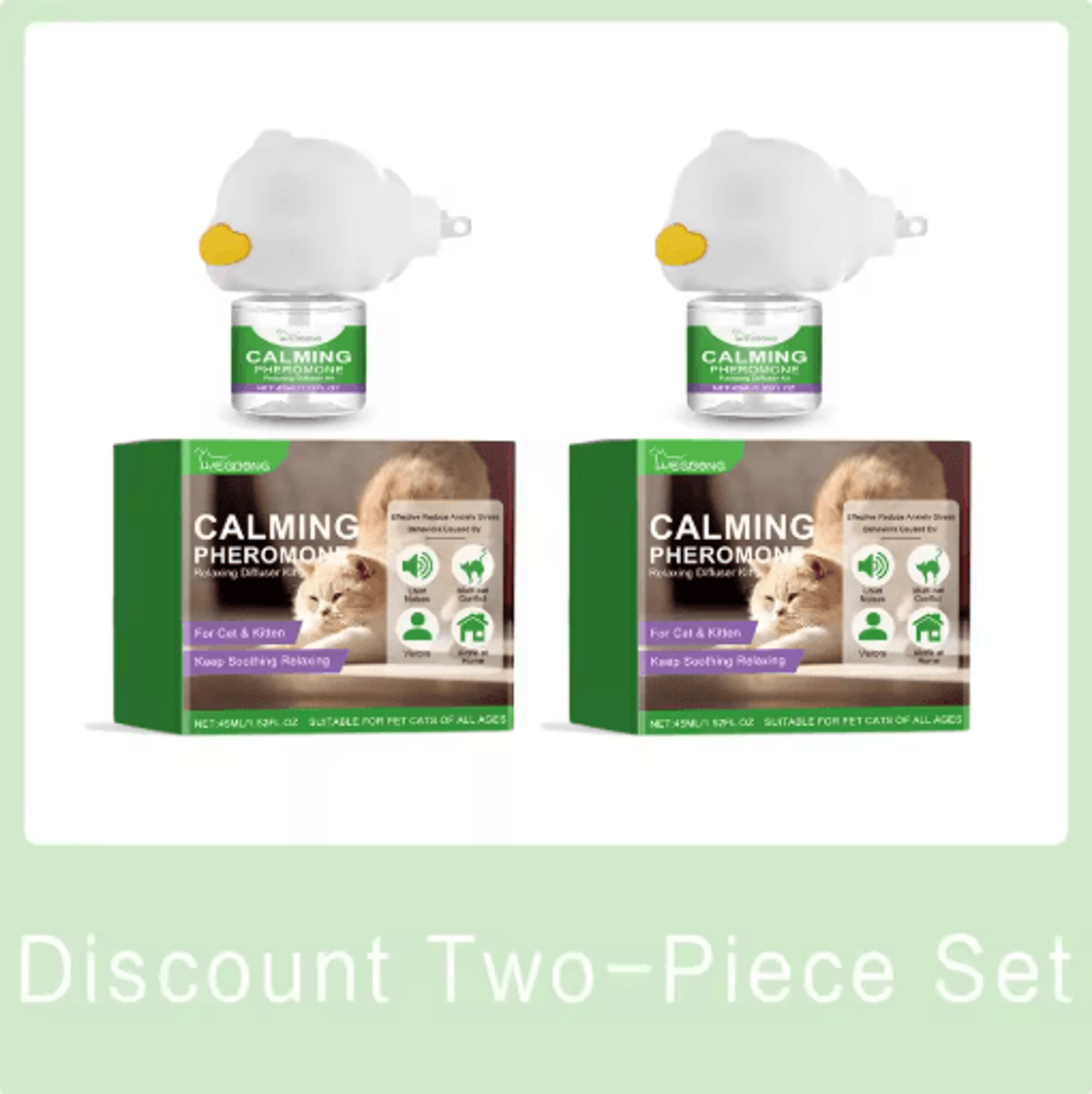 CalmWhis Cat Calming Diffuser Plug In Pheromone Relaxant For Stress Relief 1