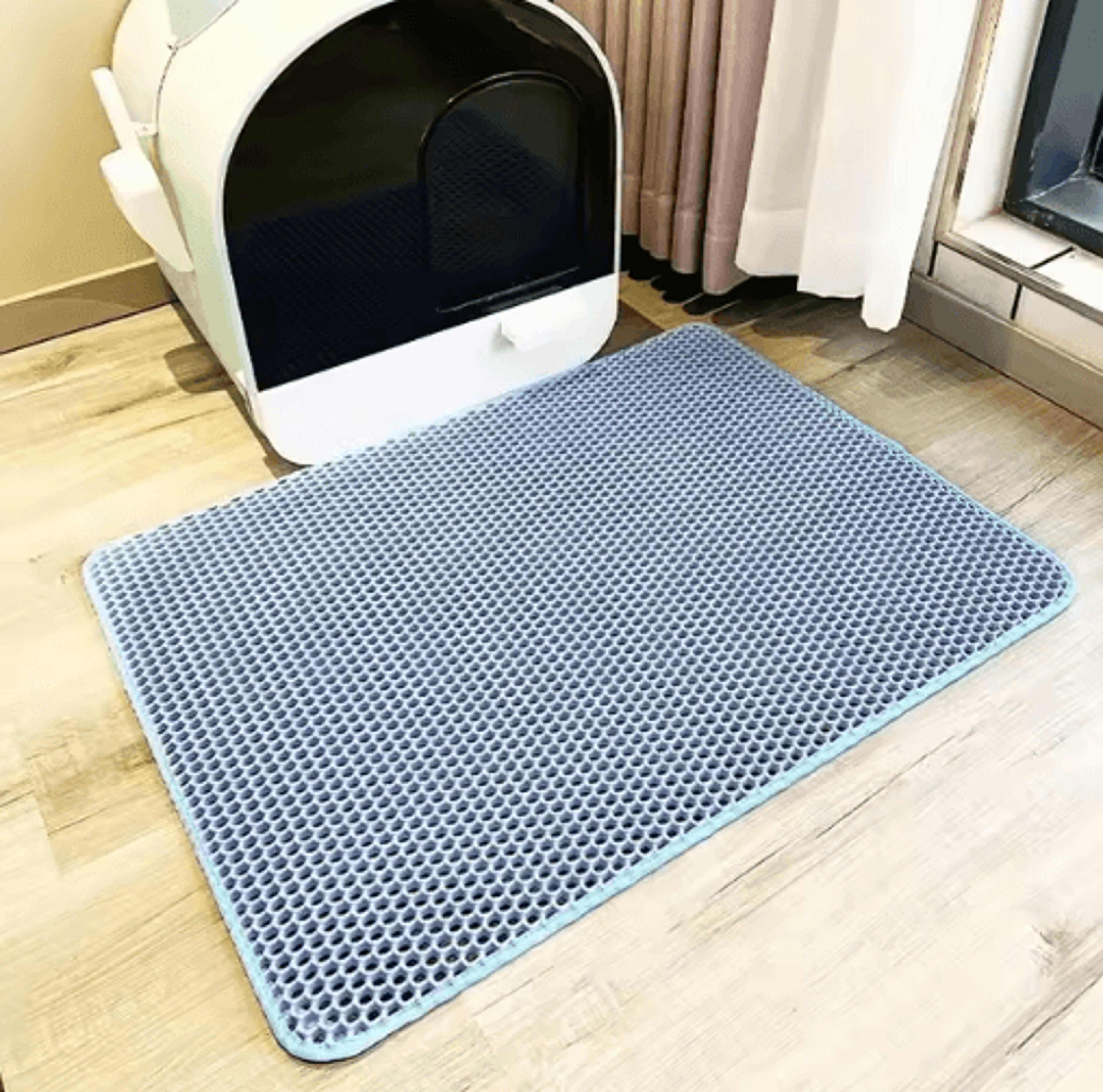 Double Layer Cat Litter Mat  Waterproof Foldable Litter Trapping Pad For Cats 3