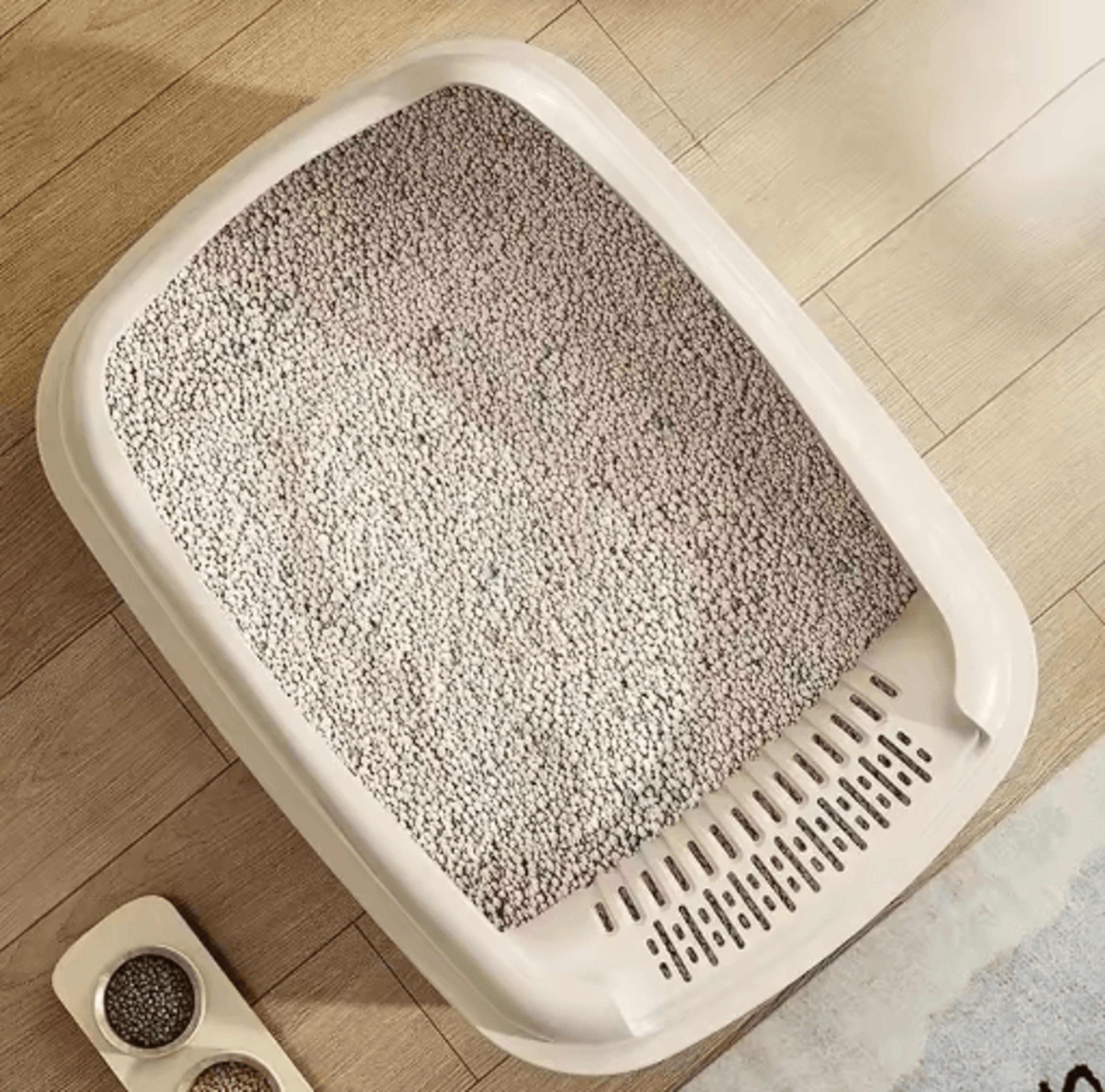 Small Anti Splash Cat Litter Box Compact Pet Sandbox Toilet For Kittens  Cats 5