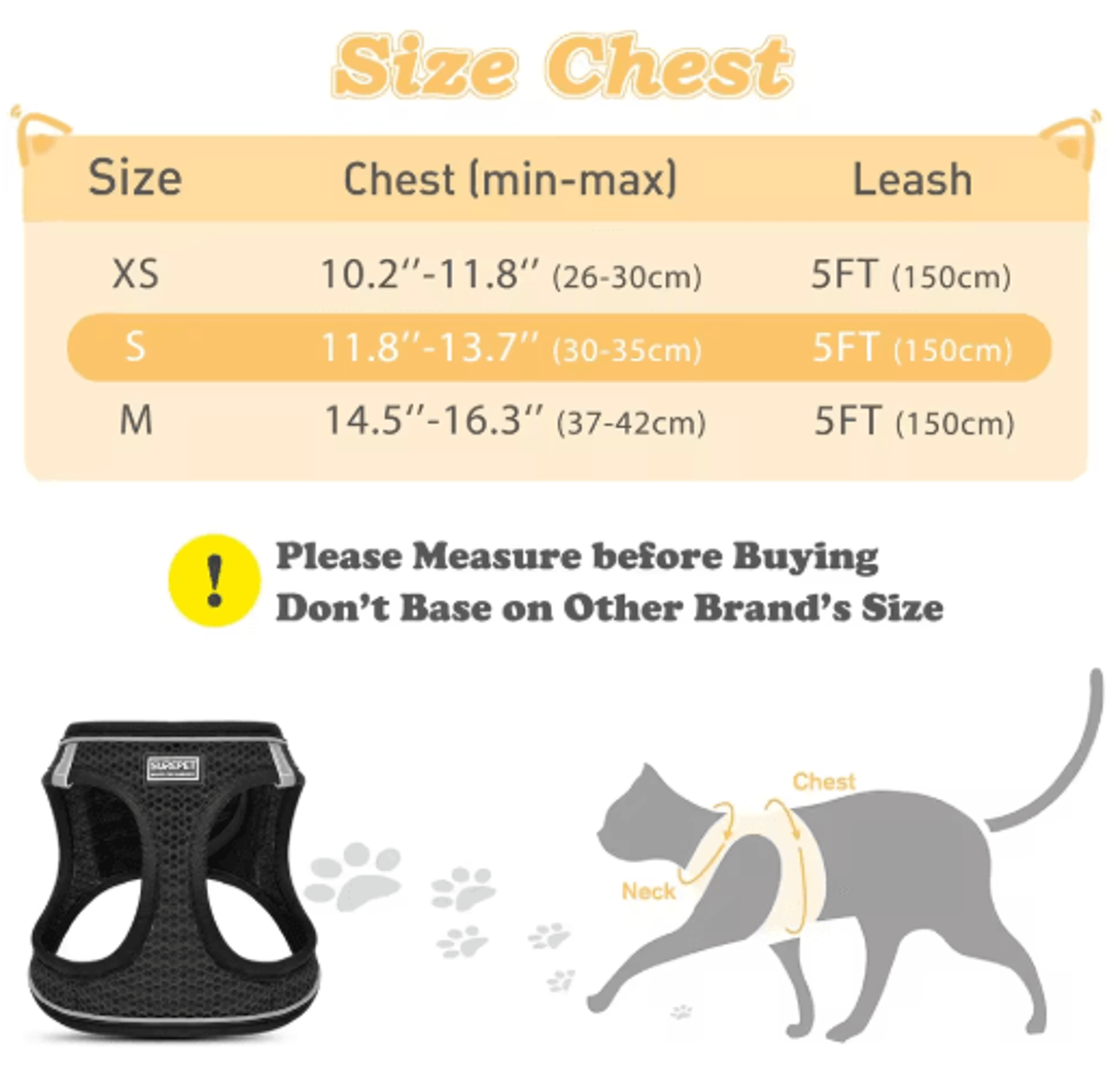 EscapeProof Cat Harness  Leash Reflective Soft Mesh Vest For Outdoor Walking 4