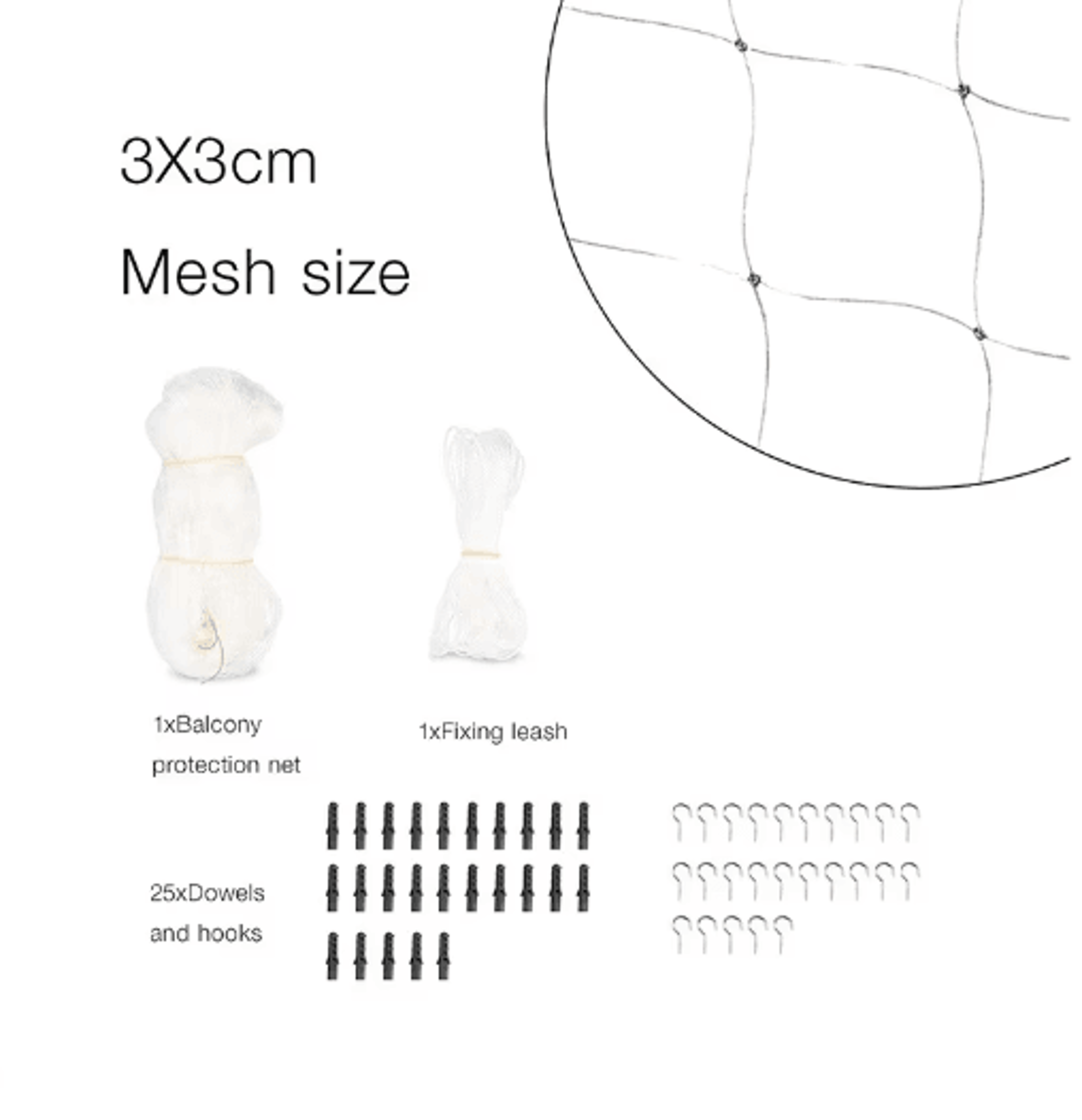 Protective Cat Safety Net For Balcony Window  Garden Fall Prevention 4