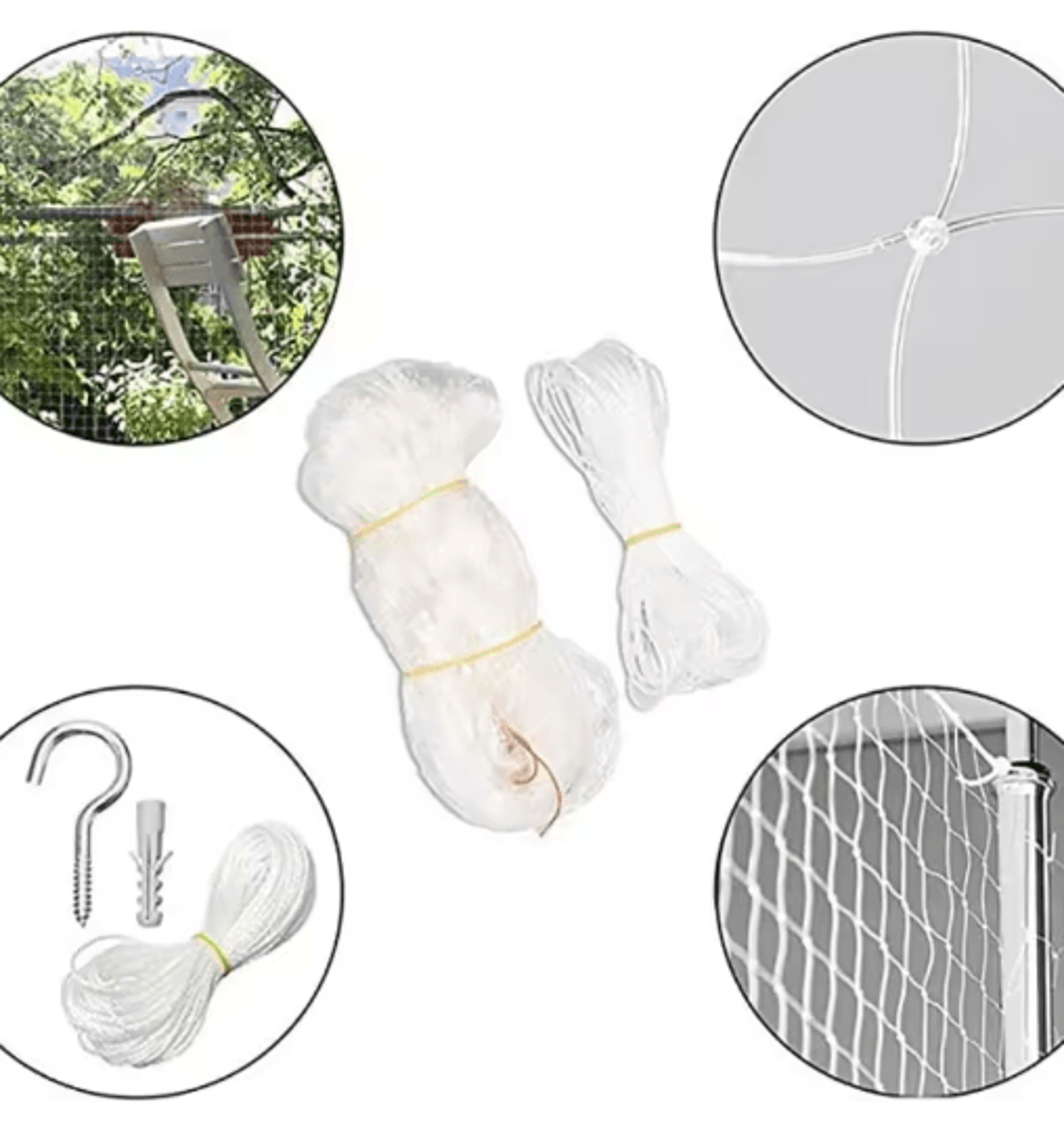 Protective Cat Safety Net For Balcony Window  Garden Fall Prevention 5