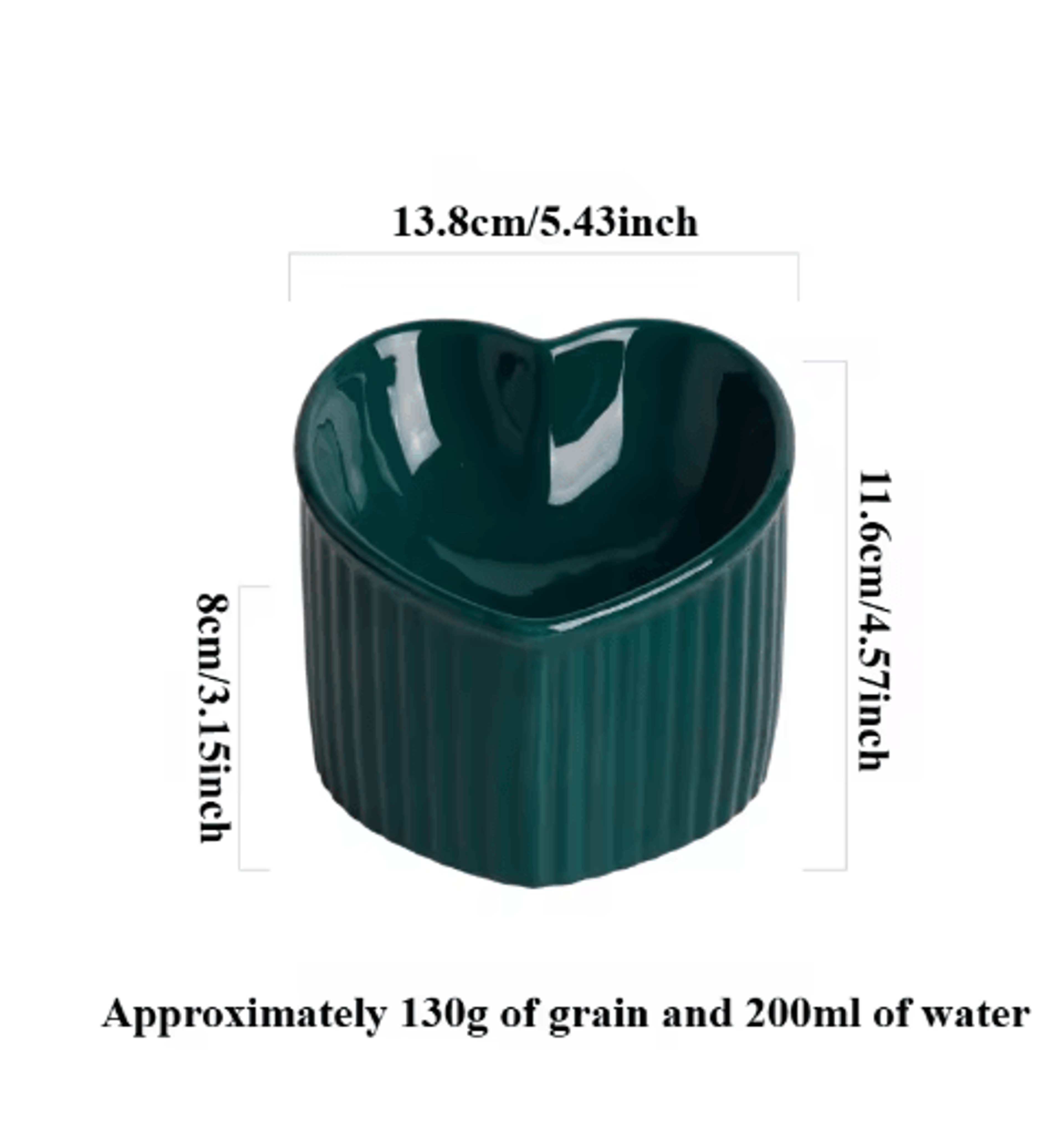 Slanted Ceramic Cat Bowl With Elevated Anti Tip Feeding Stand 1