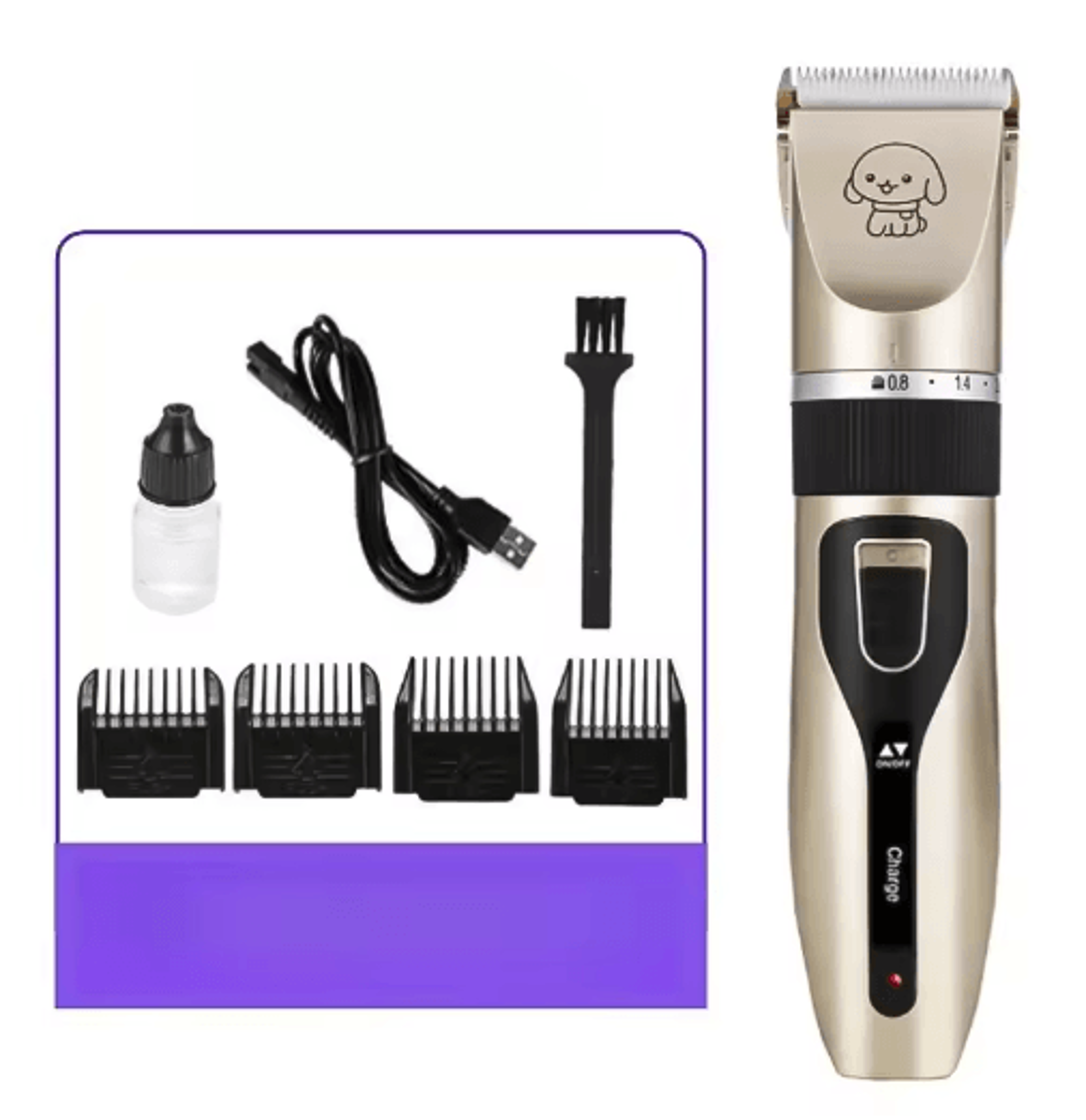 Electric Pet Hair Clipper Set Grooming Trimmer For Cats Dogs  Rabbits 1