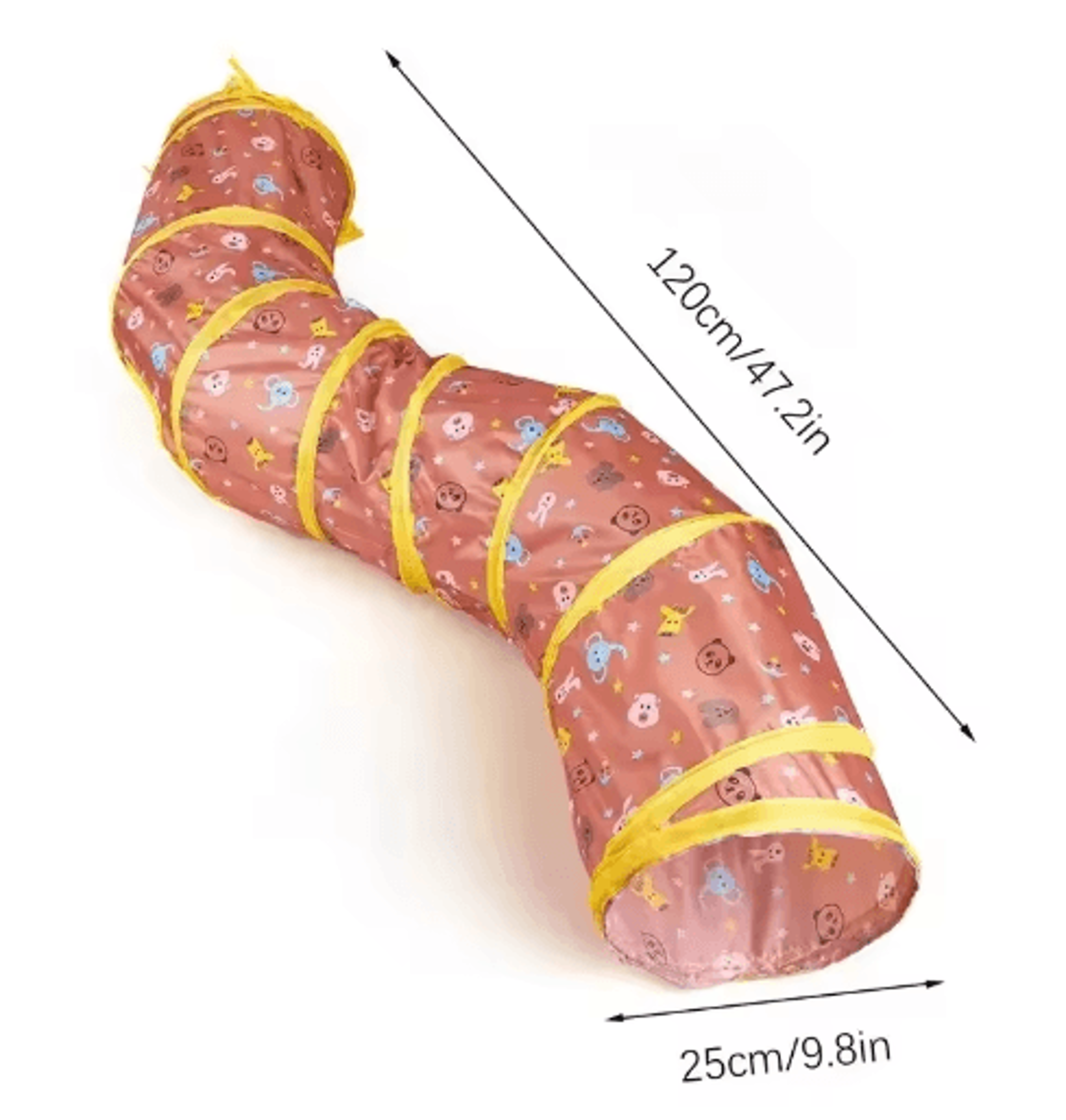 CAWAYI KENNEL Cat Tunnel SShape Collapsible Play Tube For Indoor  Outdoor Fun 1