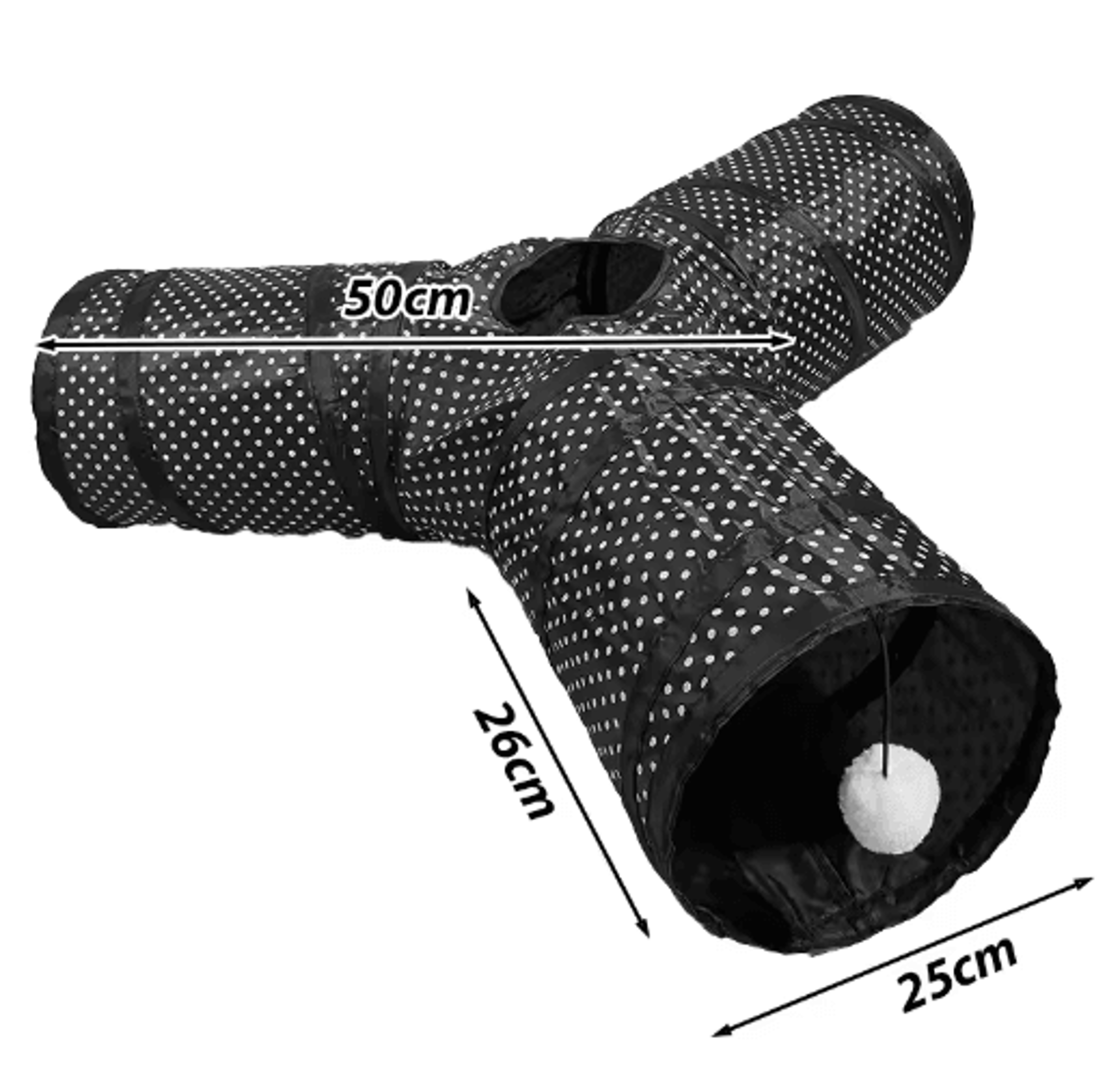 CAWAYI KENNEL Cat Tunnel SShape Collapsible Play Tube For Indoor  Outdoor Fun 6
