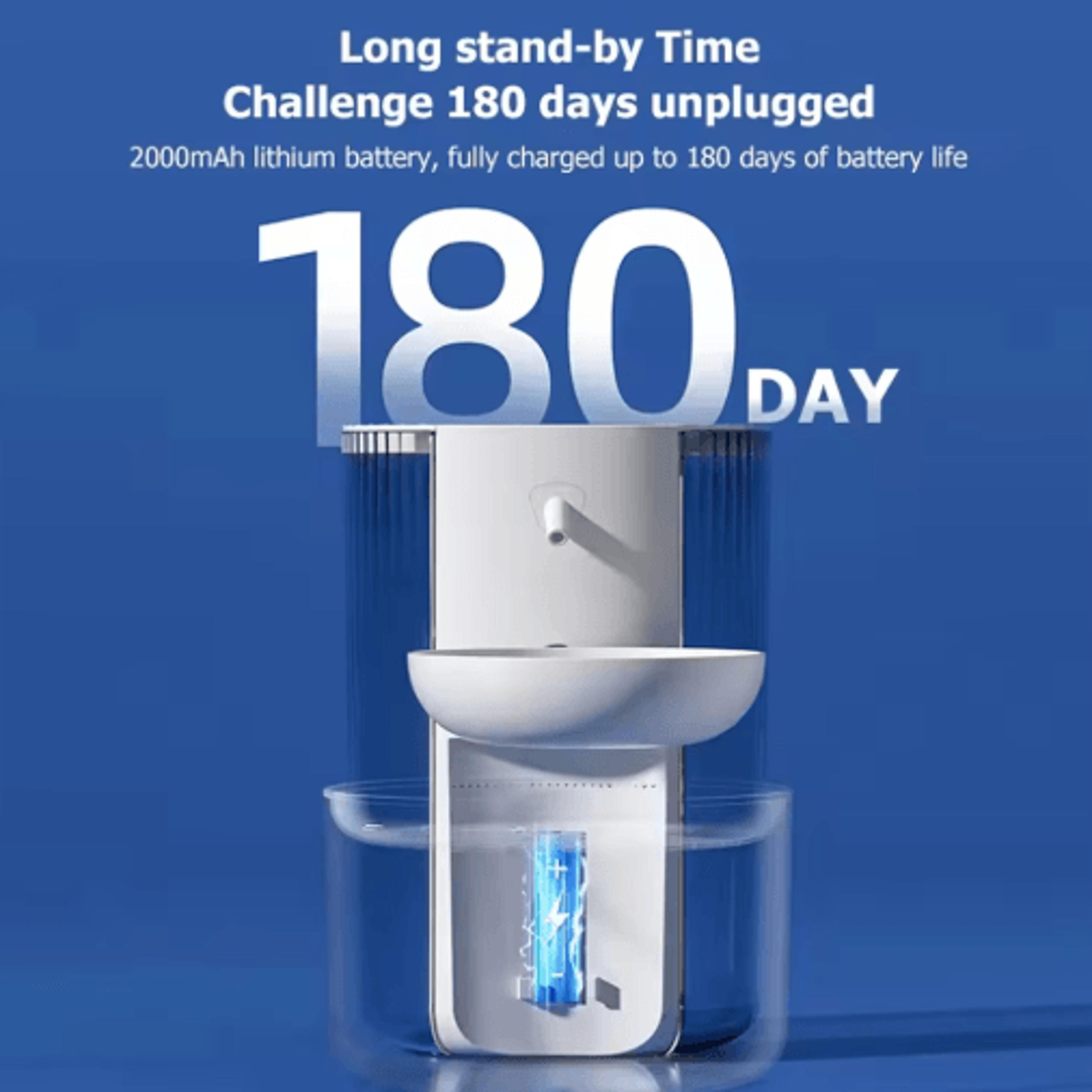 PureFlow SelfCleaning Pet Water Dispenser With Clean  Dirty Water Separation 5