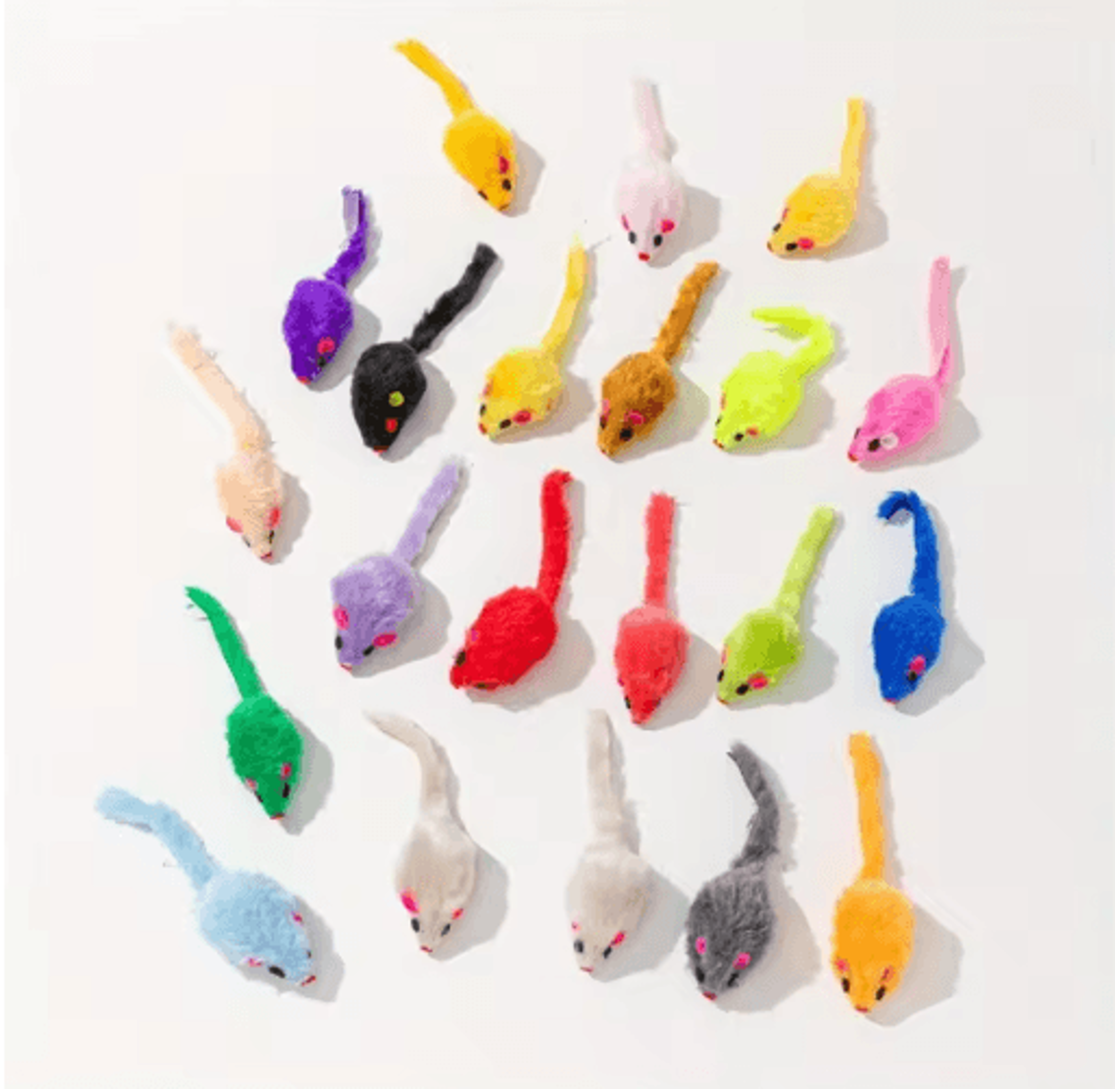 25Pack Plush Mouse Cat Toys  Interactive Hunting  Play Set For Cats 2