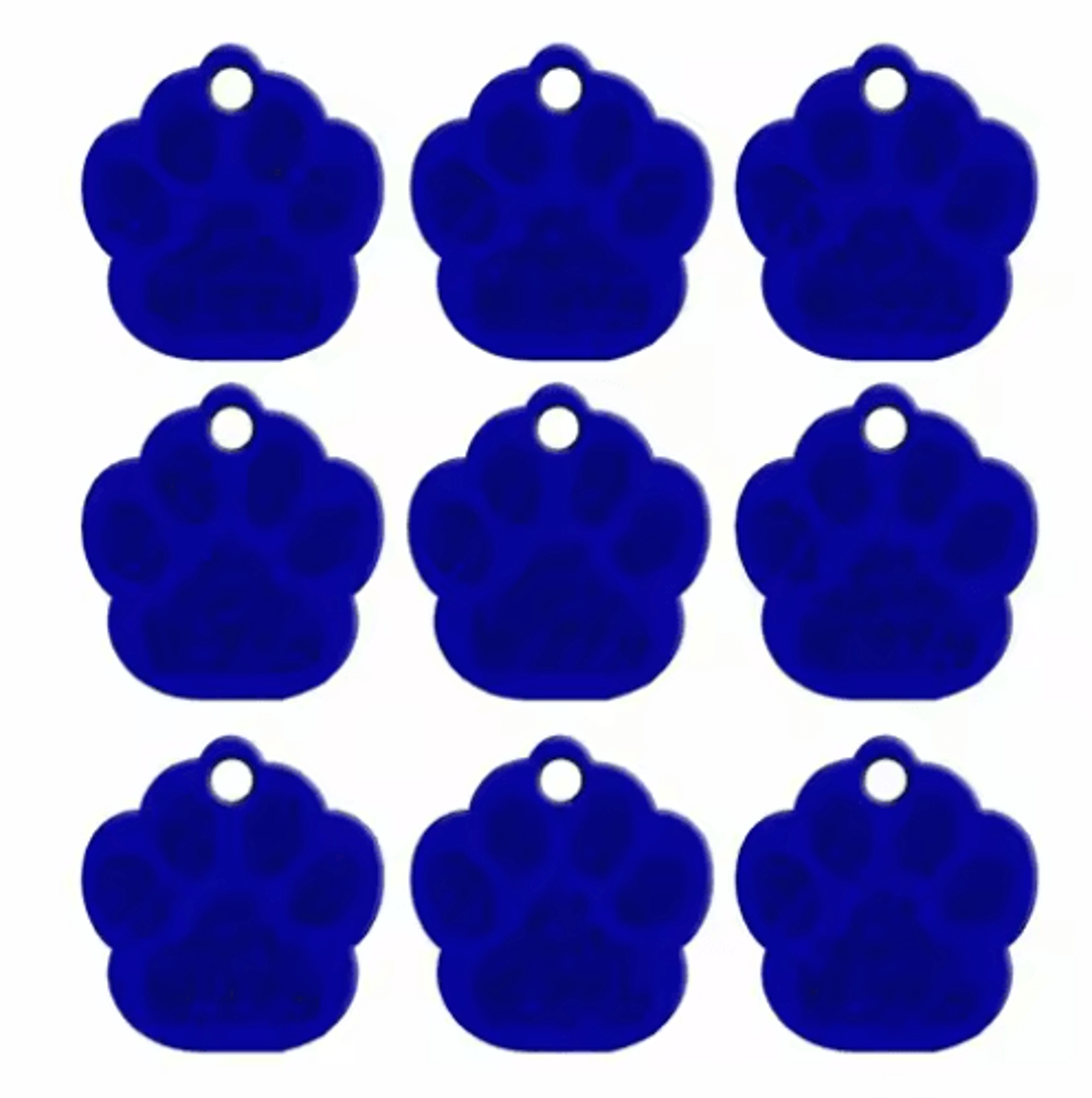 20PCS Paw Shape Pet ID Tags Personalized Aluminum Name Tags For Dogs  Cats 5