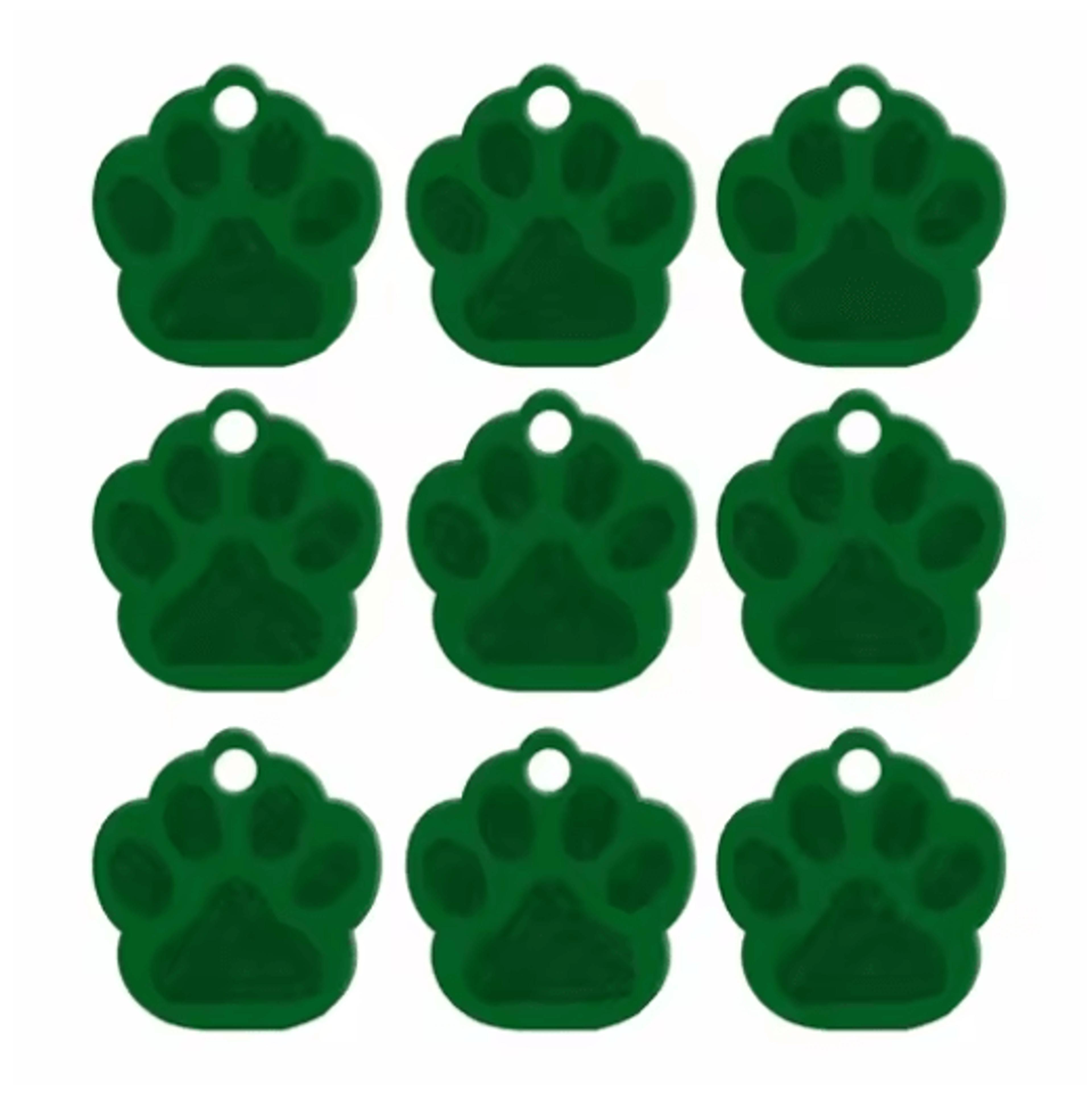 20PCS Paw Shape Pet ID Tags Personalized Aluminum Name Tags For Dogs  Cats 7