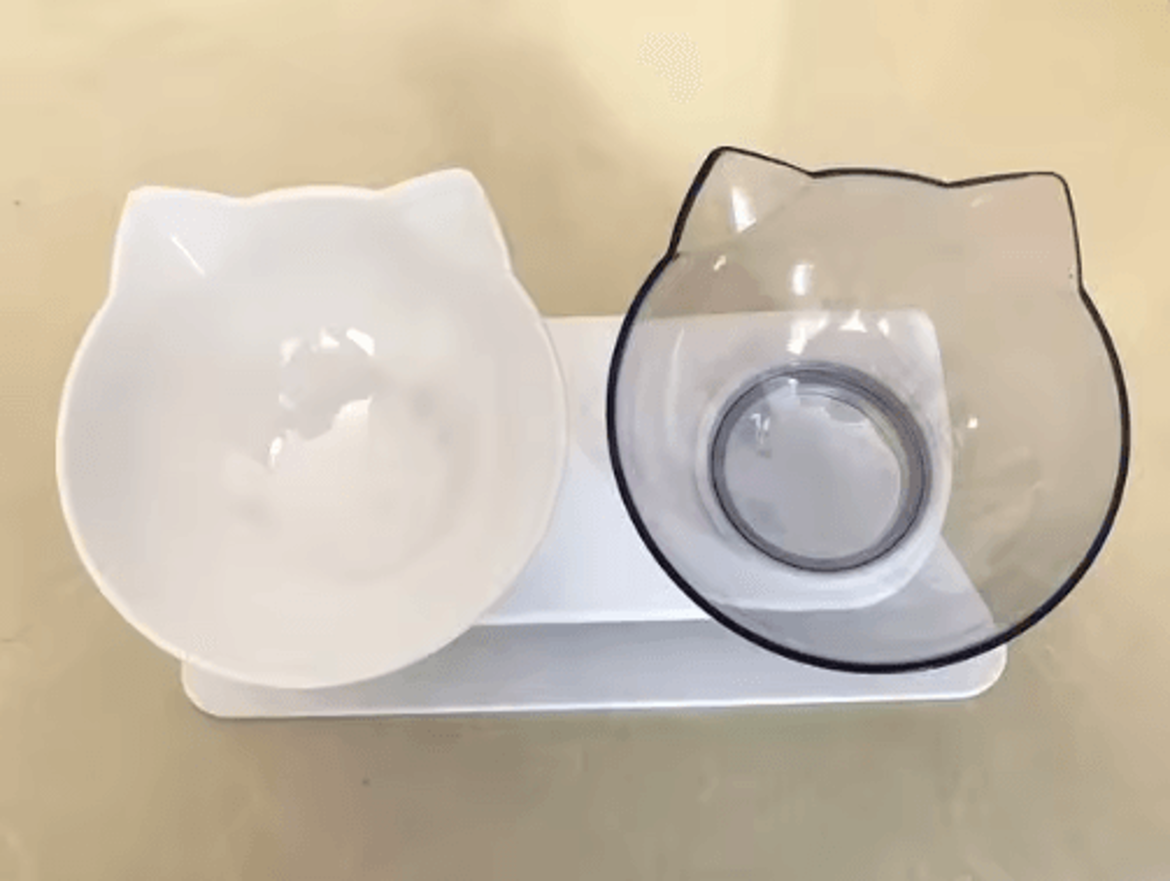 NonSlip Double Pet Bowl With Stand Elevated Food  Water Feeder For Cats  Dogs 3
