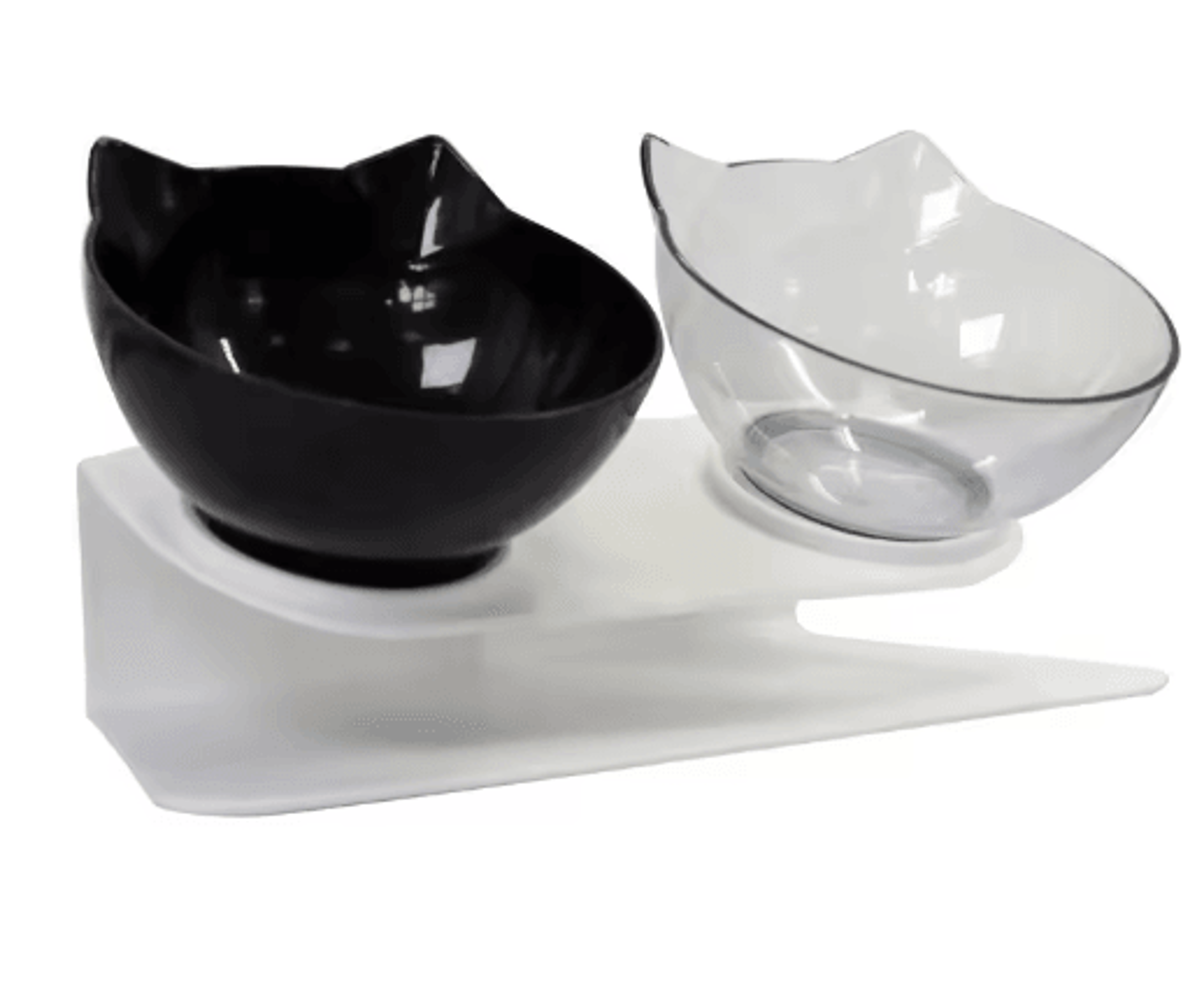 NonSlip Double Pet Bowl With Stand Elevated Food  Water Feeder For Cats  Dogs 4