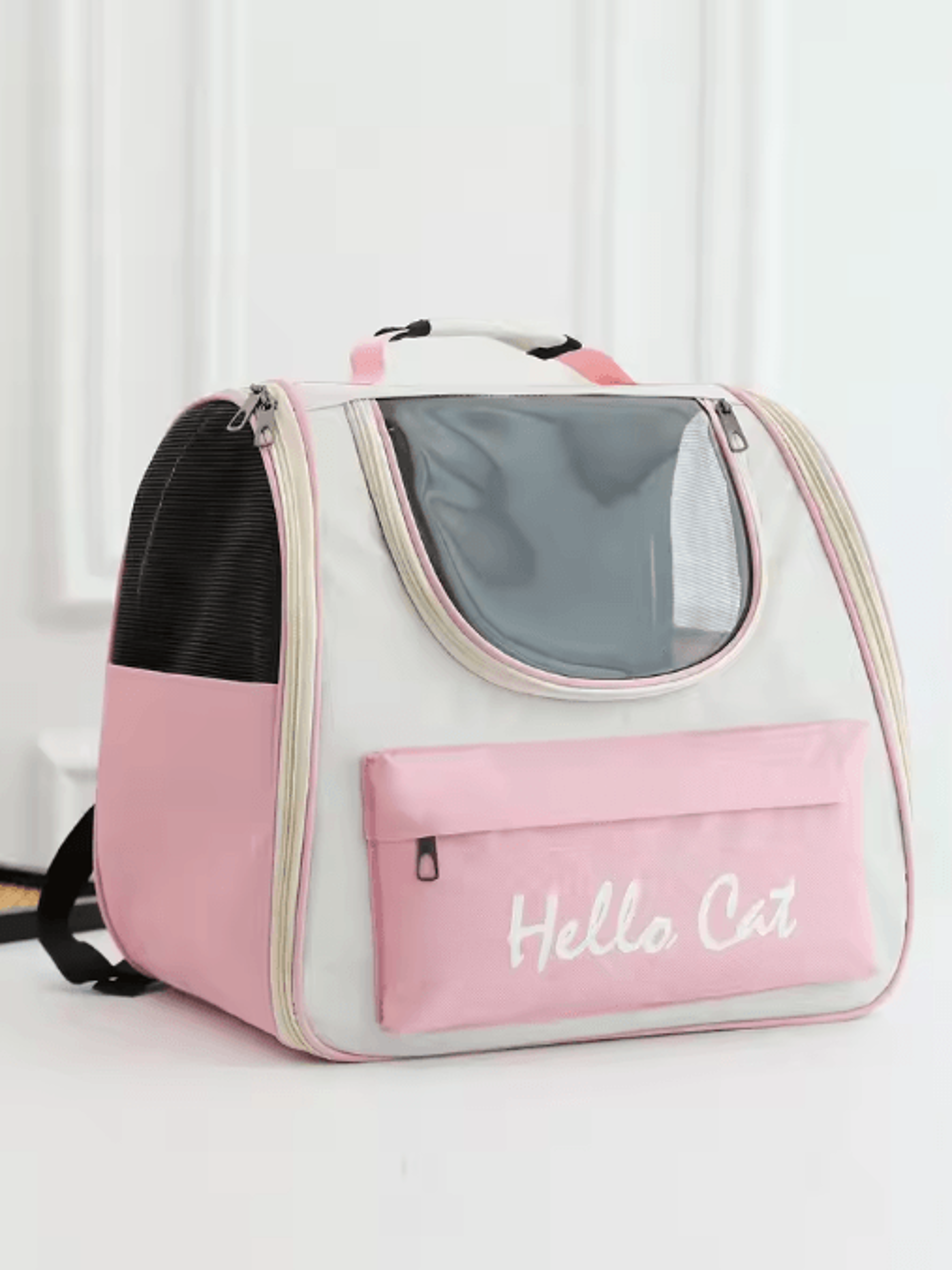 Windproof Cat Carrier Backpack Portable Travel Bag For Cats  Small Dogs With Cushion 9
